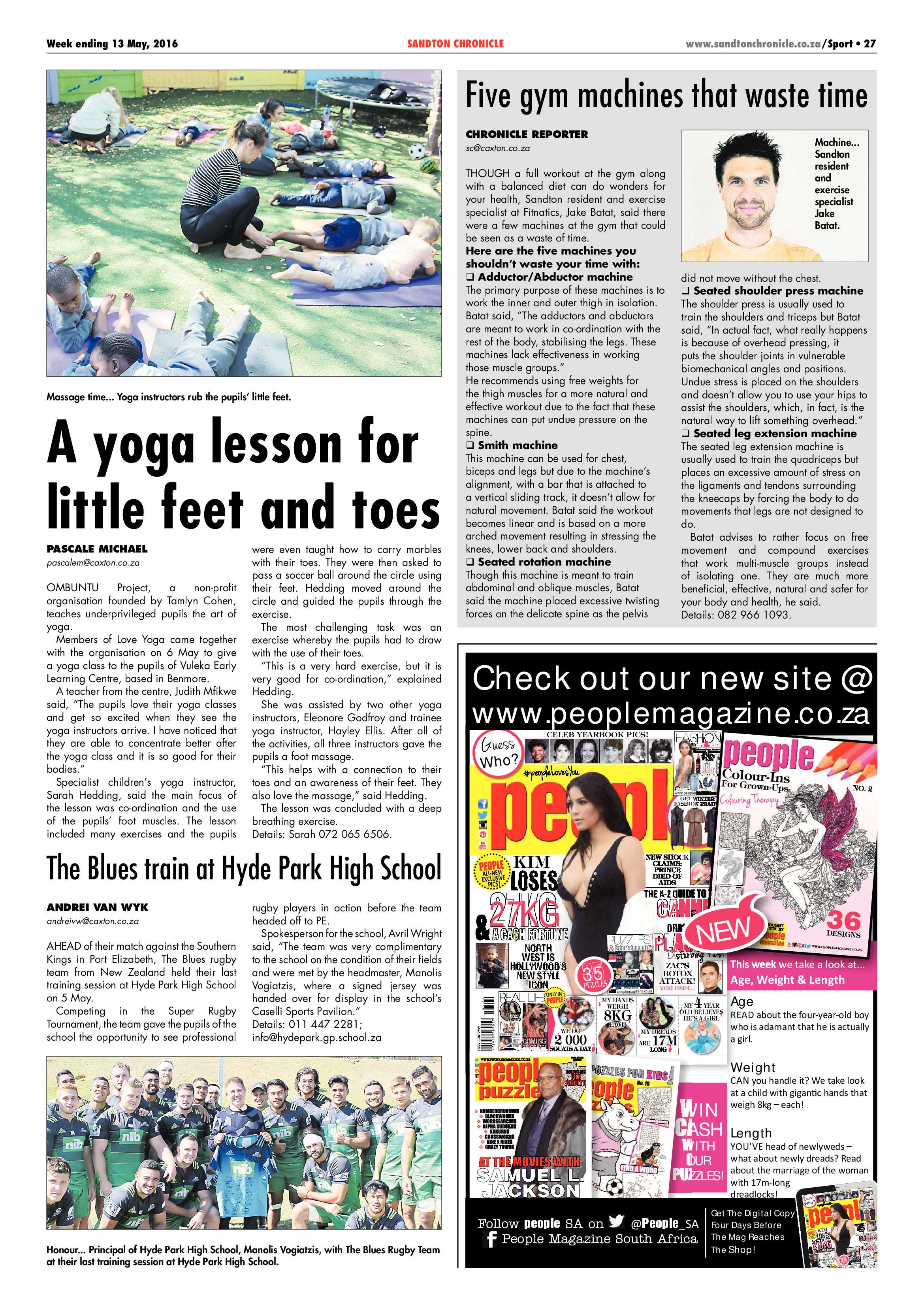 Sandton Chronicle 13 May 2016 page 27