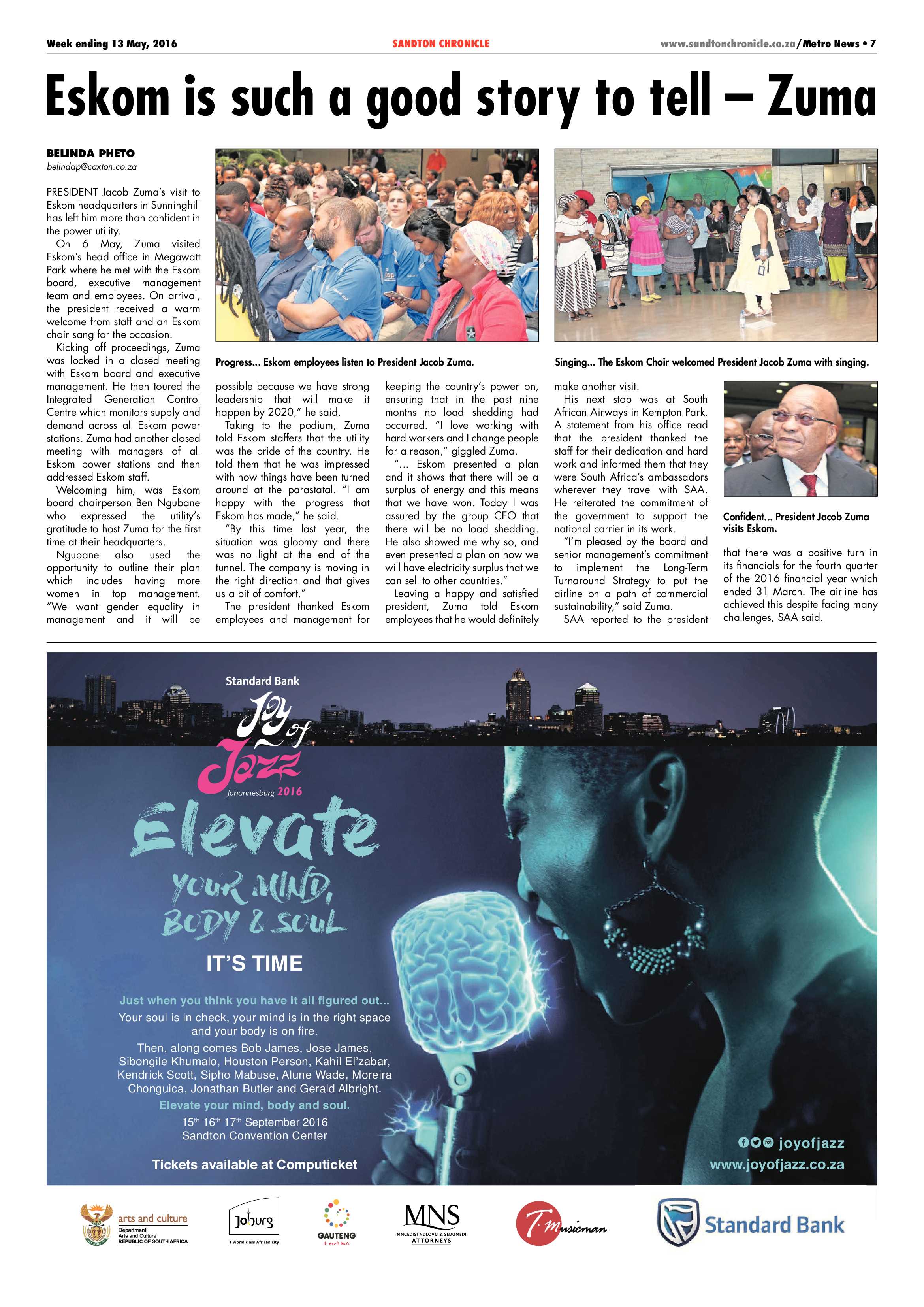 Sandton Chronicle 13 May 2016 page 7