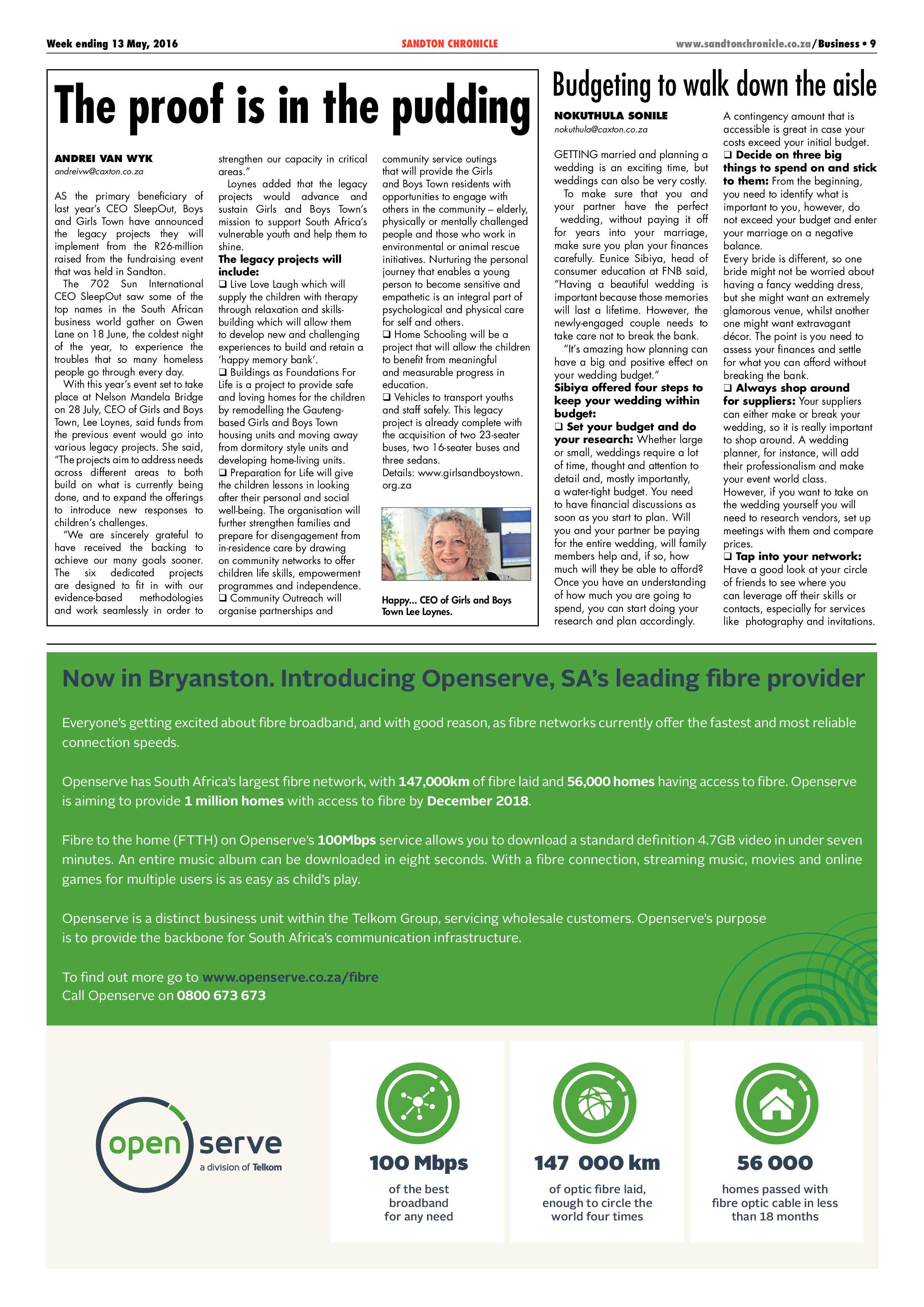 Sandton Chronicle 13 May 2016 page 9