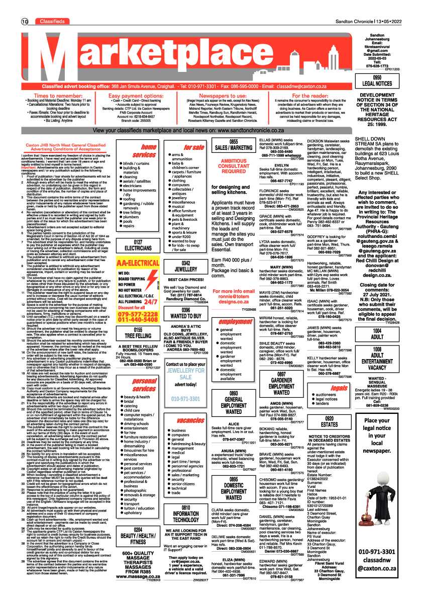 Sandton Chronicle 13 May 2022 page 10