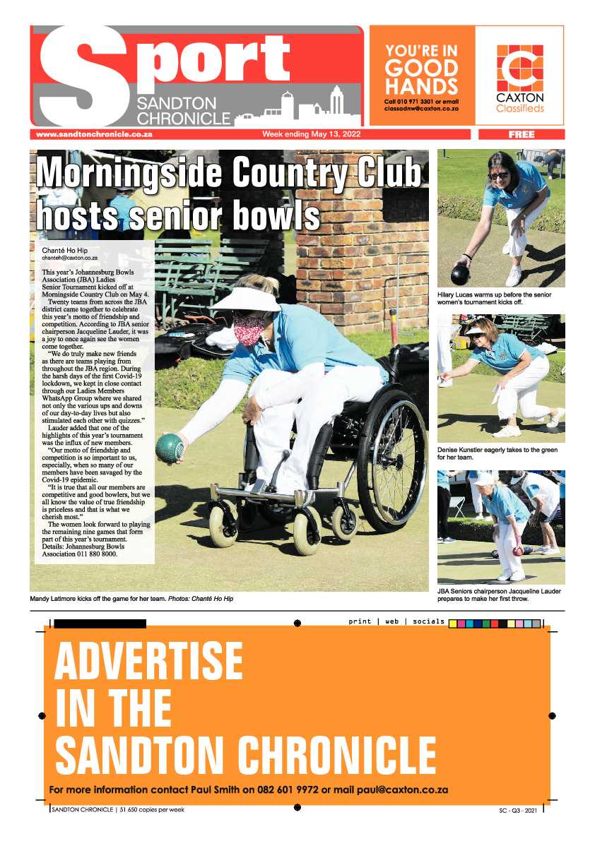 Sandton Chronicle 13 May 2022 page 12