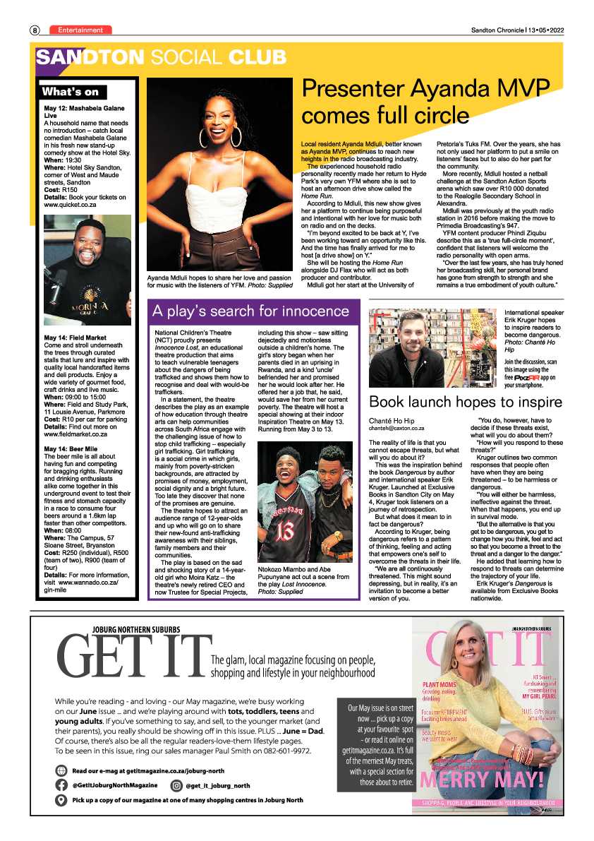 Sandton Chronicle 13 May 2022 page 8