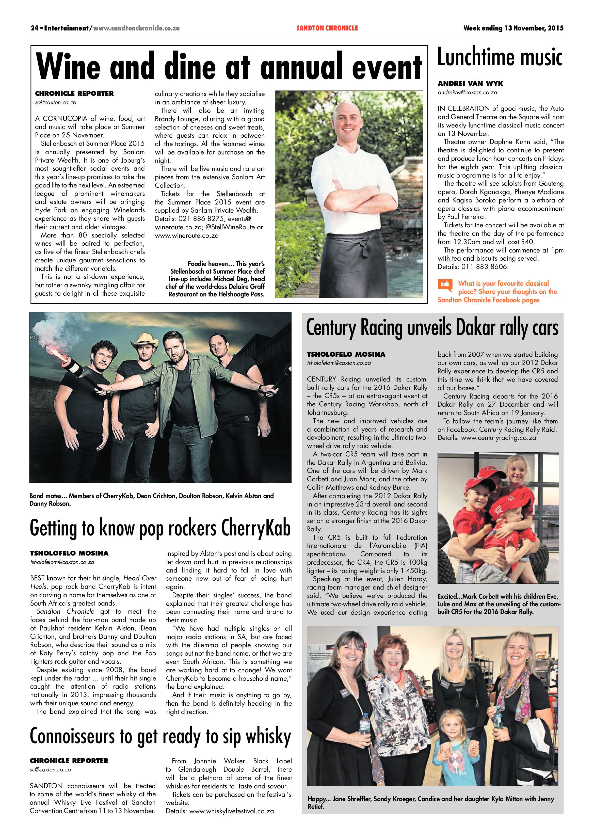 Sandton Chronicle 13 November 2015 page 24