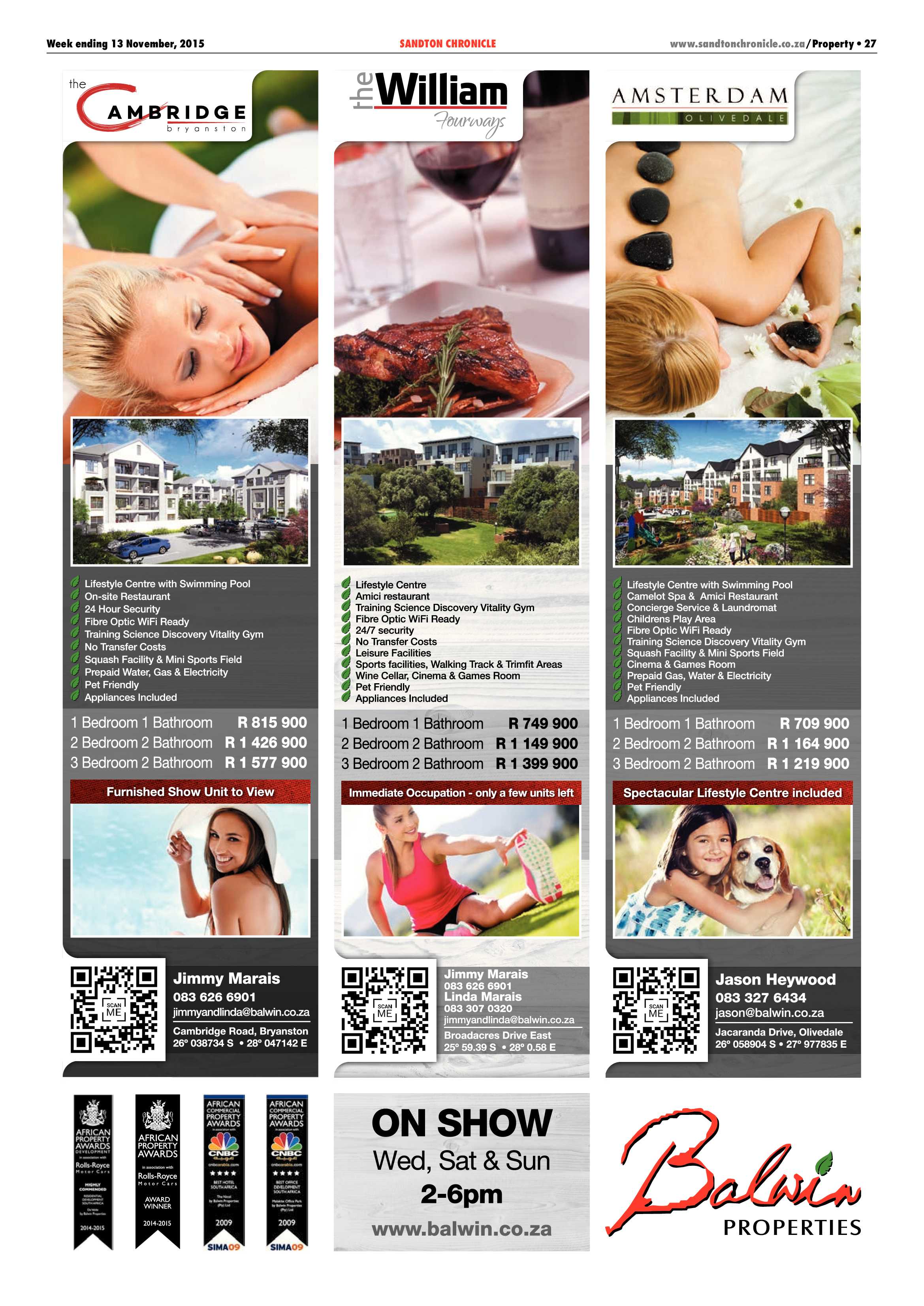 Sandton Chronicle 13 November 2015 page 27