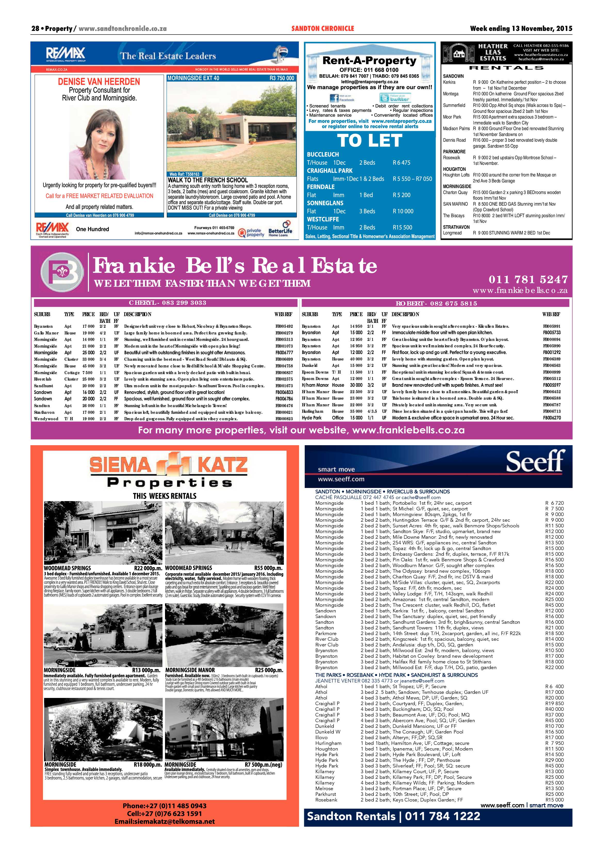 Sandton Chronicle 13 November 2015 page 28