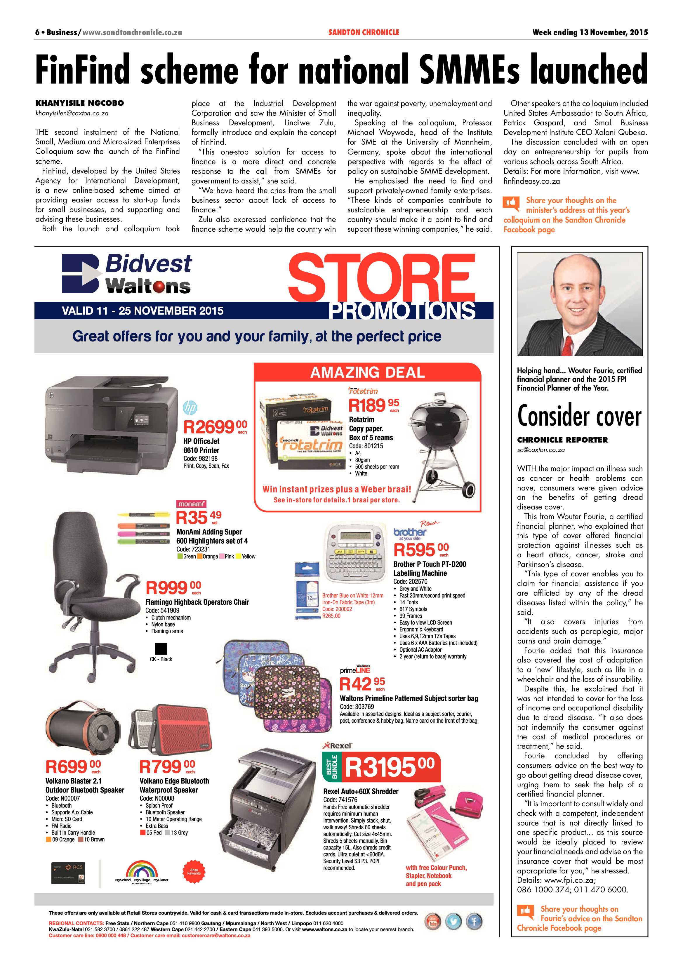Sandton Chronicle 13 November 2015 page 6
