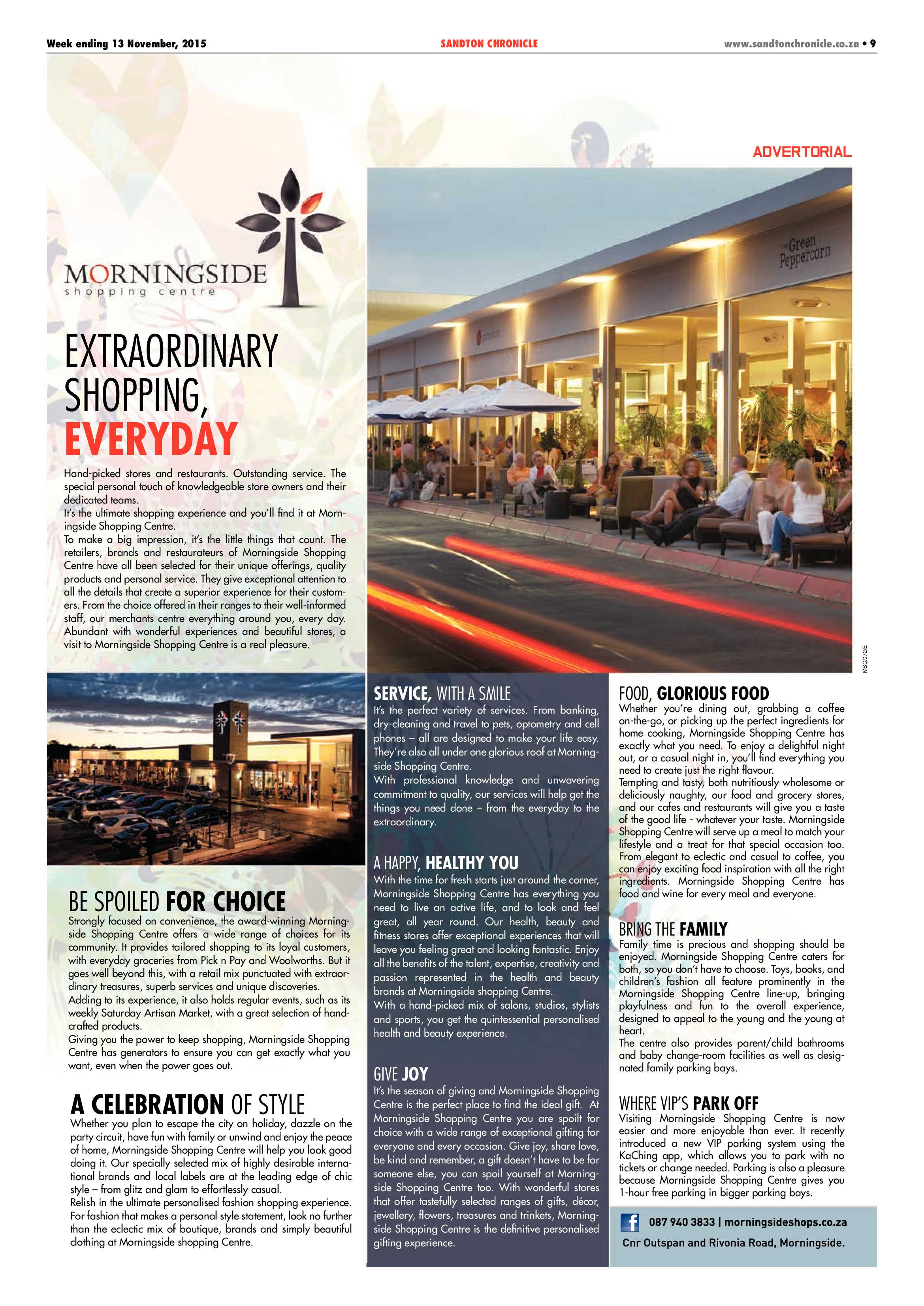 Sandton Chronicle 13 November 2015 page 9