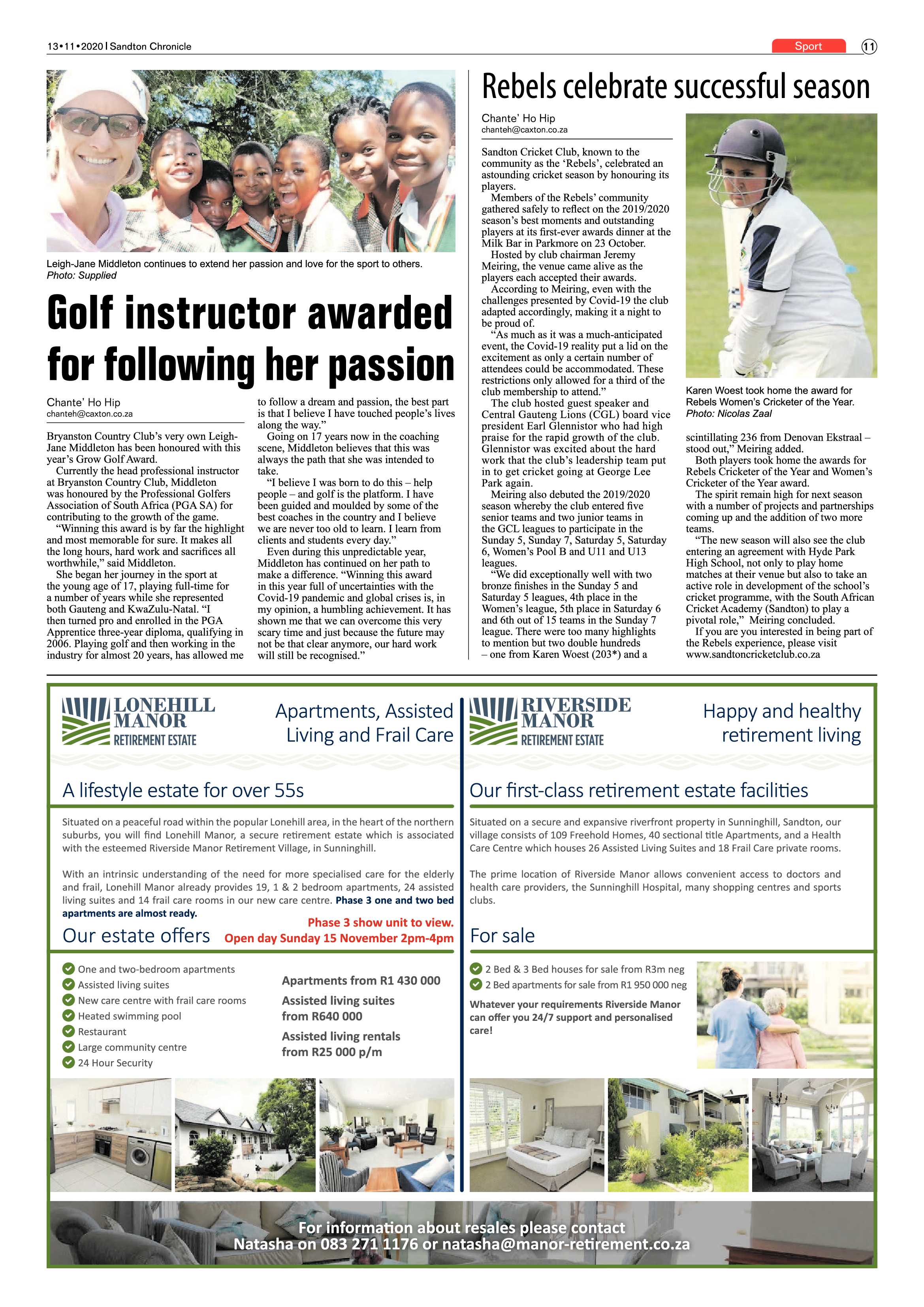 Sandton Chronicle 13 November 2020 page 11