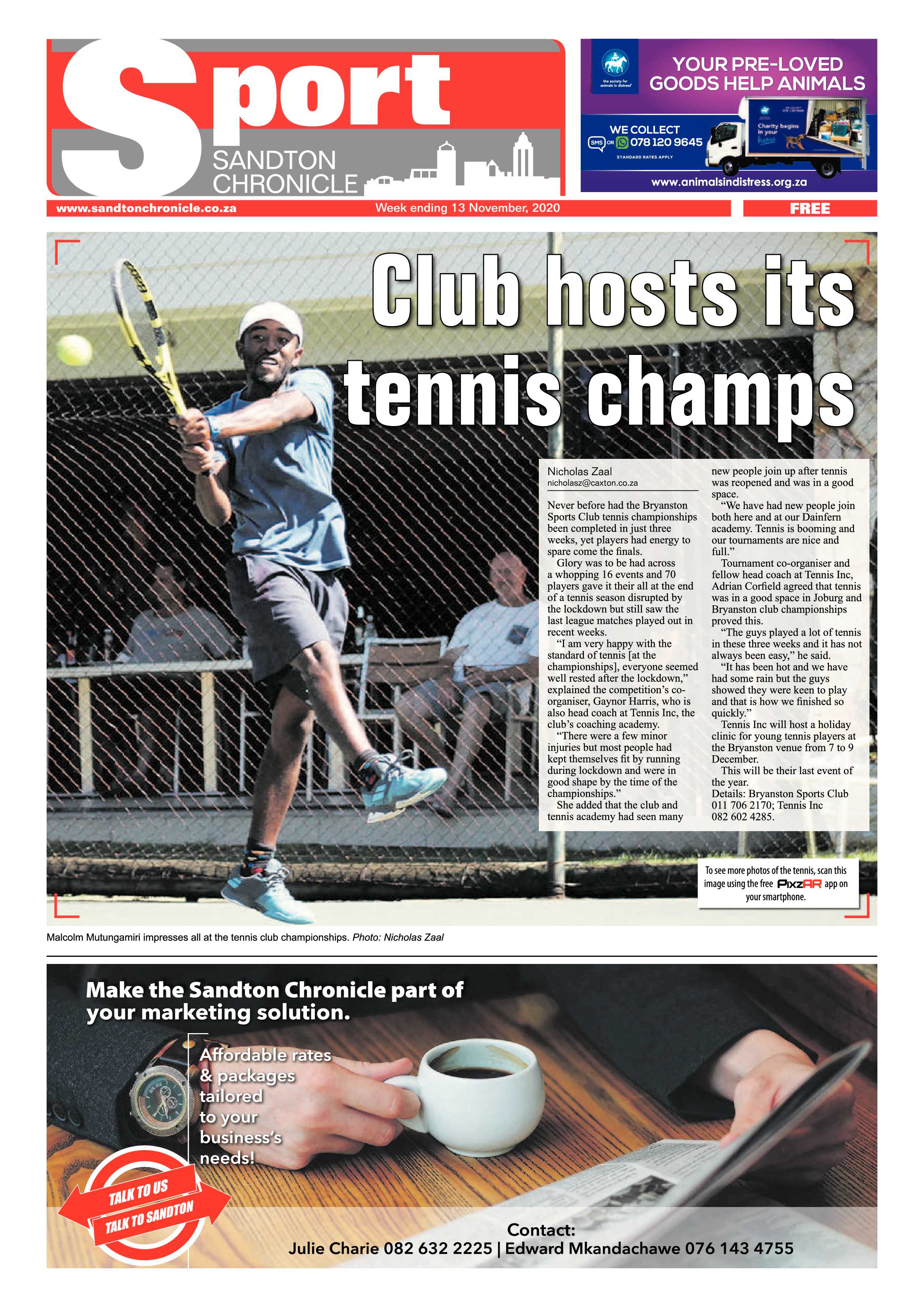 Sandton Chronicle 13 November 2020 page 12