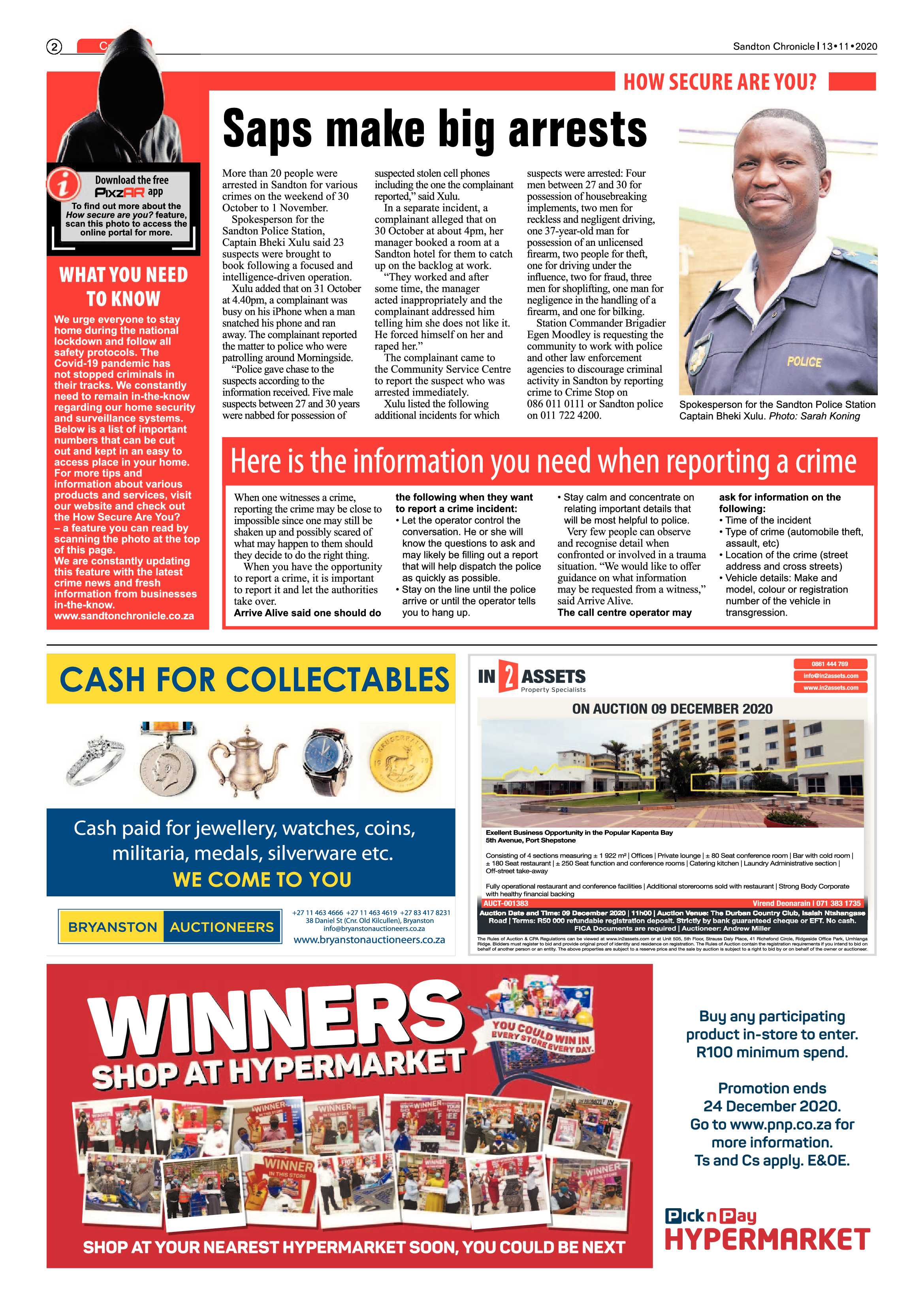 Sandton Chronicle 13 November 2020 page 2