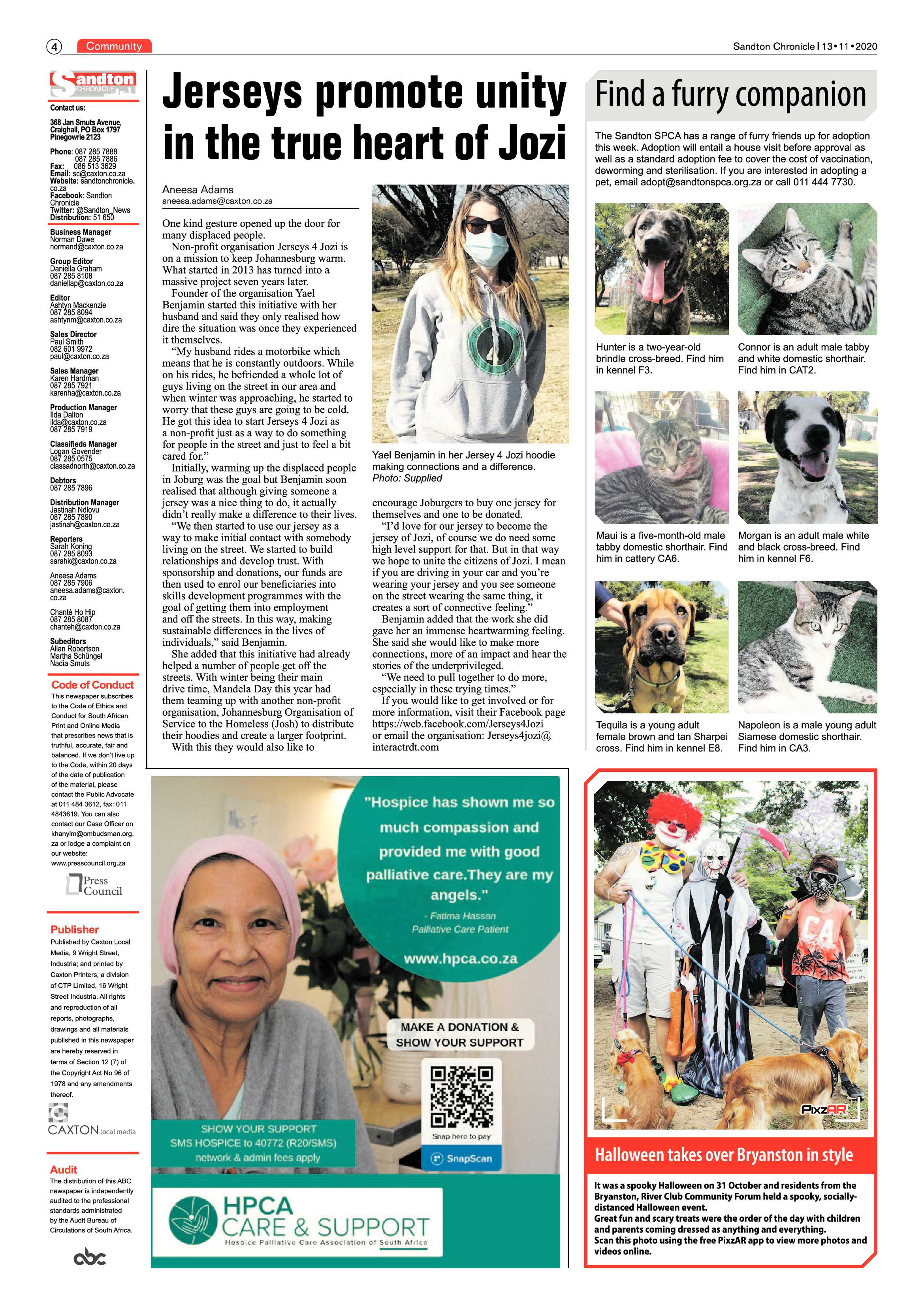 Sandton Chronicle 13 November 2020 page 4