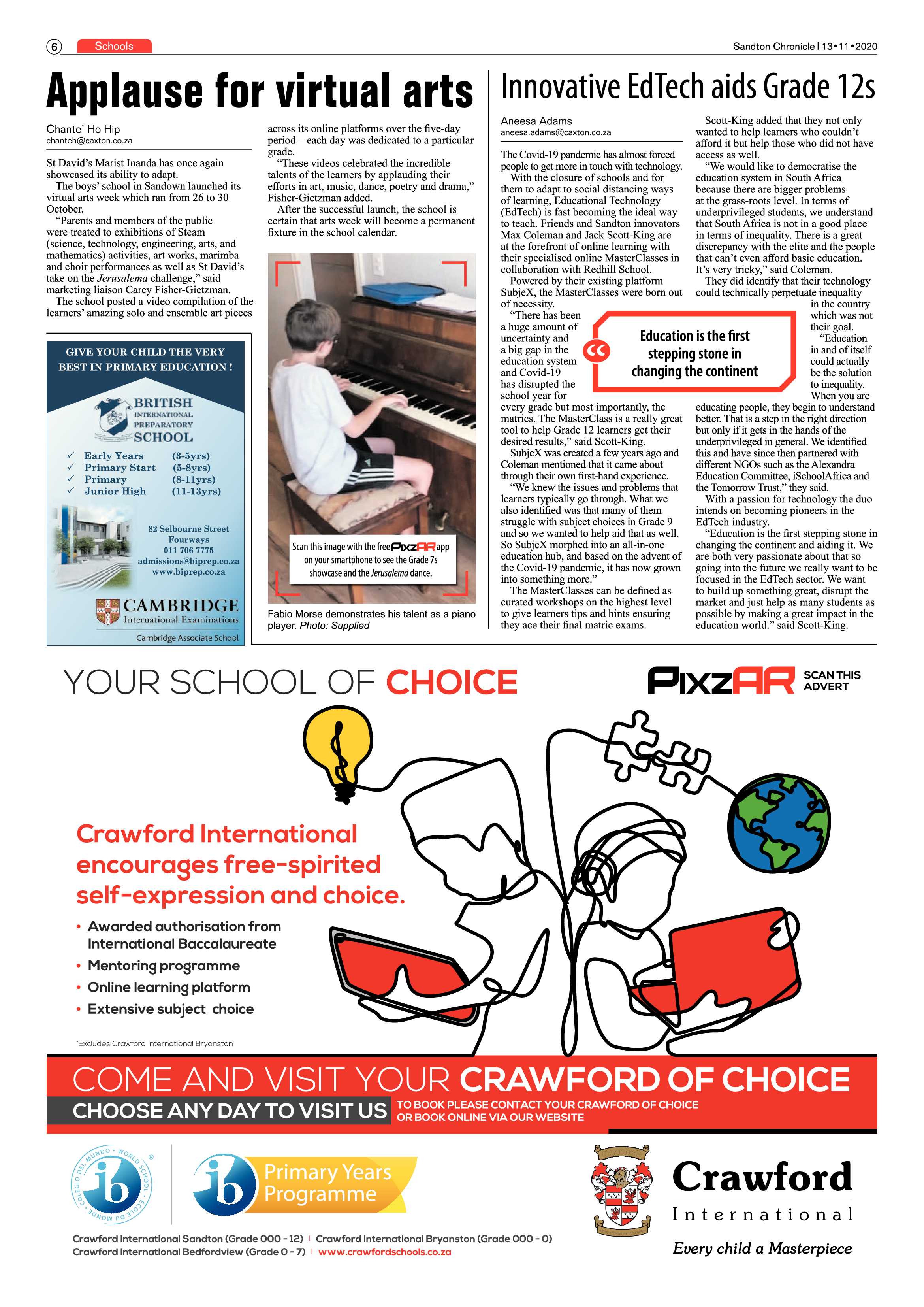 Sandton Chronicle 13 November 2020 page 6
