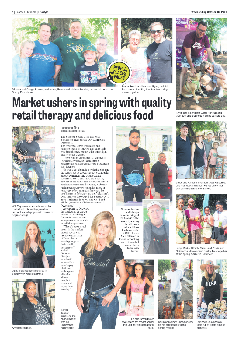 Sandton Chronicle 13 October 2023 page 4