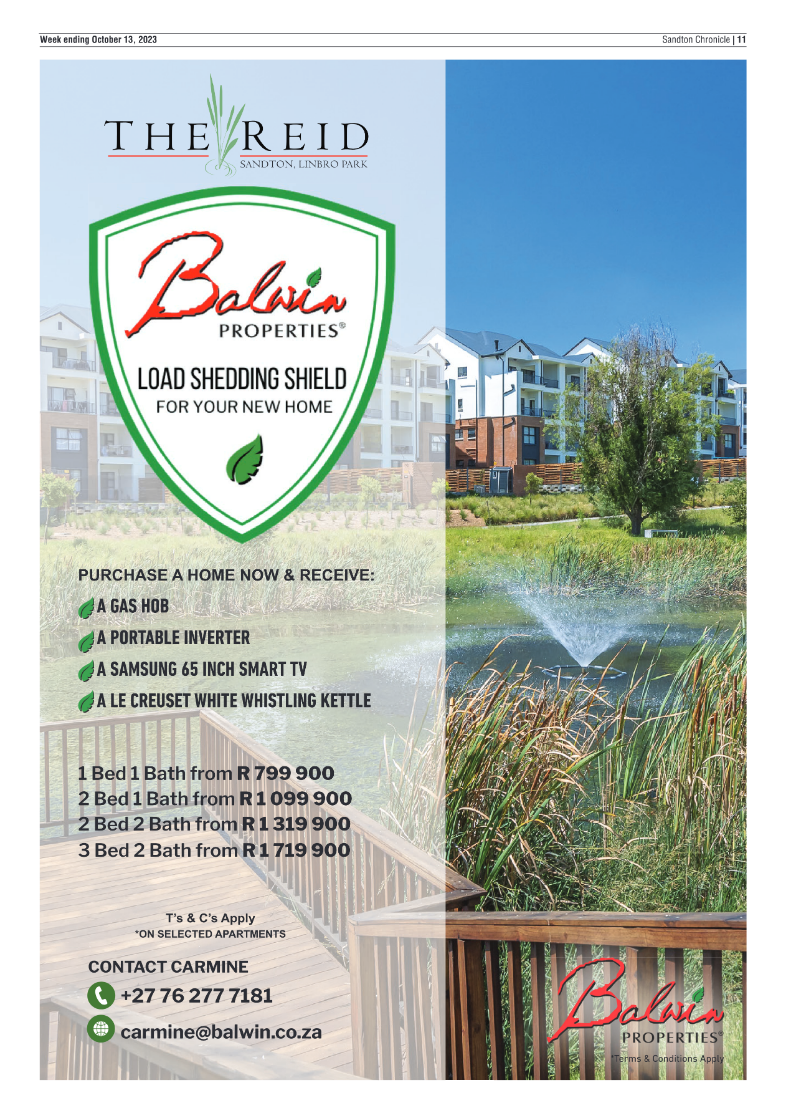 Sandton Chronicle 13 October 2023 page 11