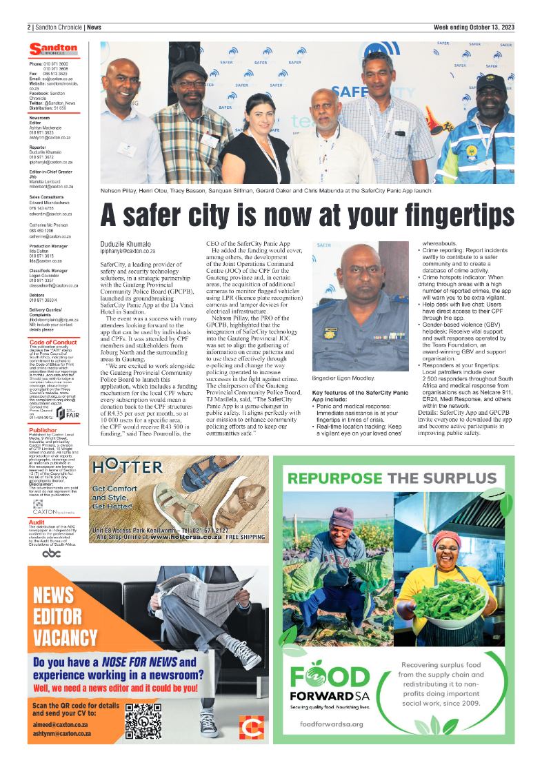 Sandton Chronicle 13 October 2023 page 2