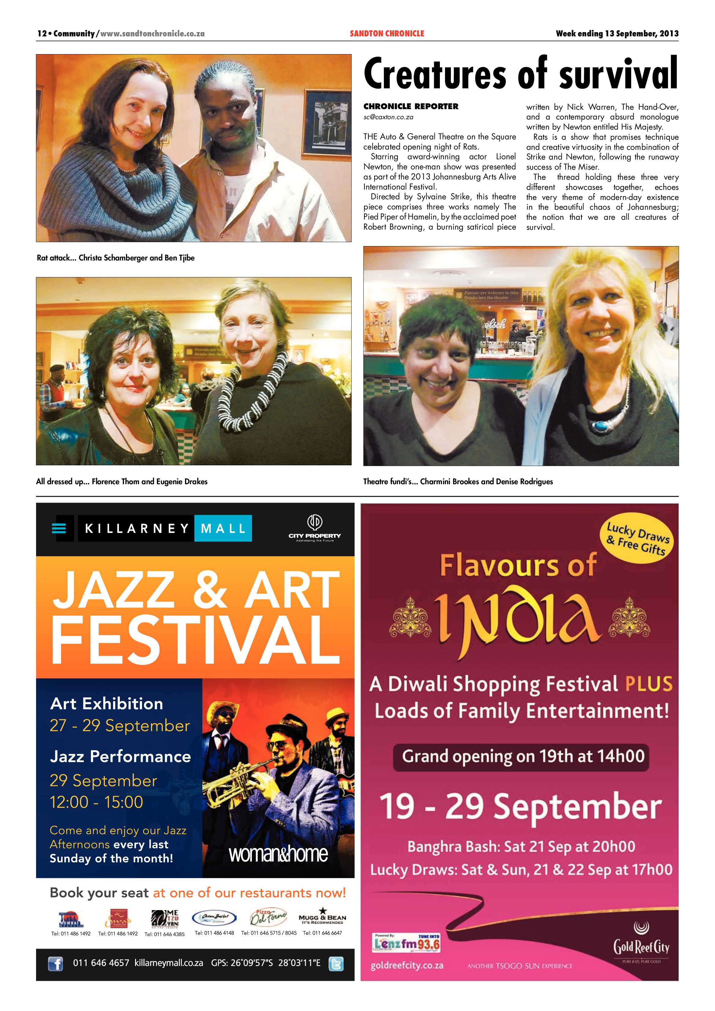 Sandton Chronicle 13 September 2013 page 12
