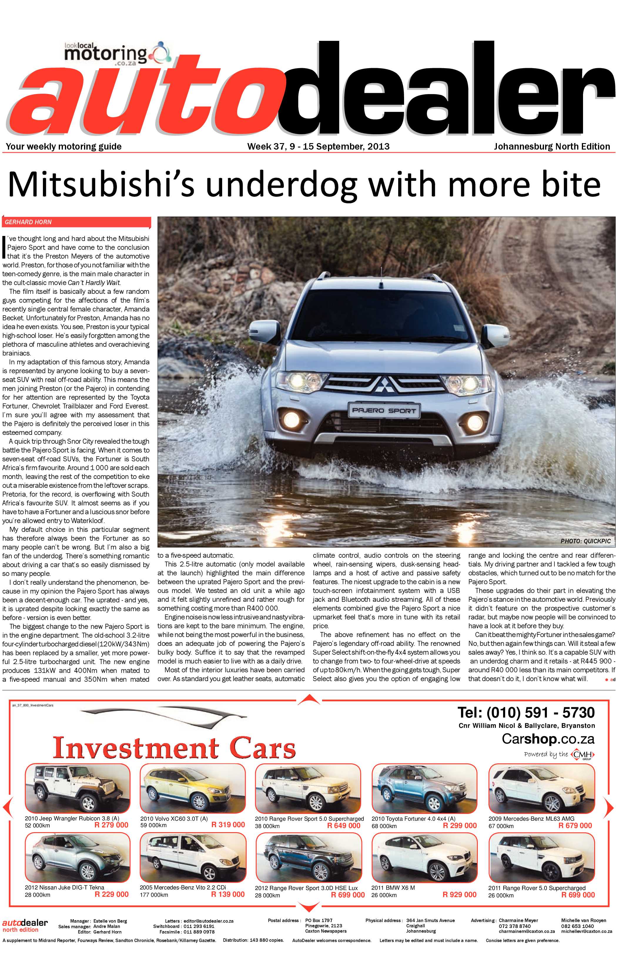 Sandton Chronicle 13 September 2013 page 21