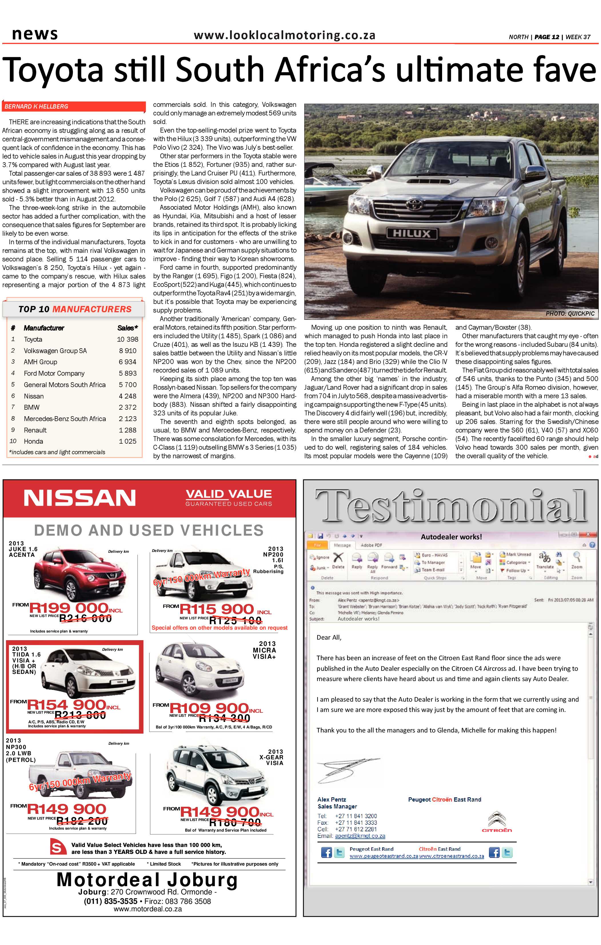 Sandton Chronicle 13 September 2013 page 32