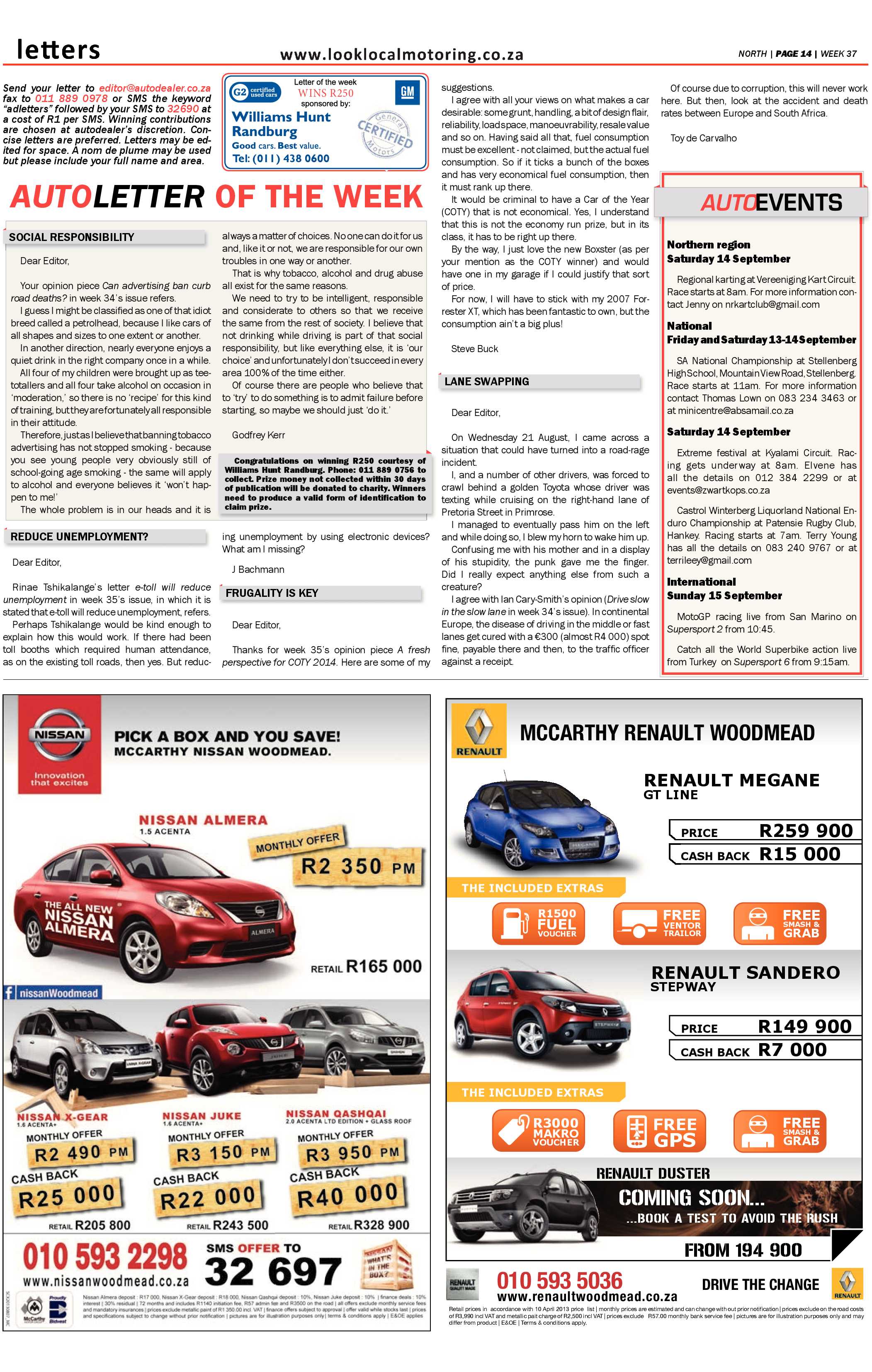 Sandton Chronicle 13 September 2013 page 34