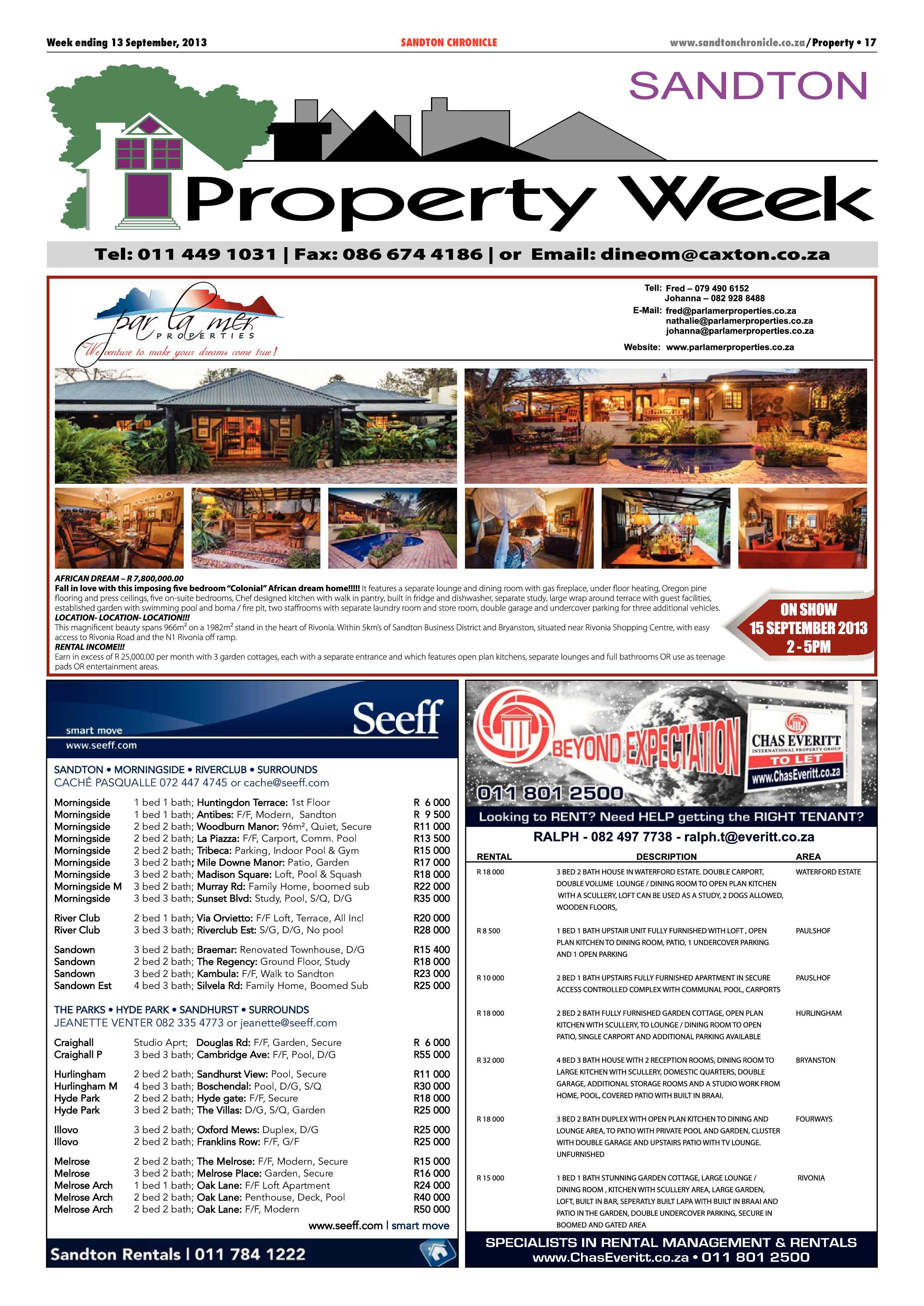 Sandton Chronicle 13 September 2013 page 45