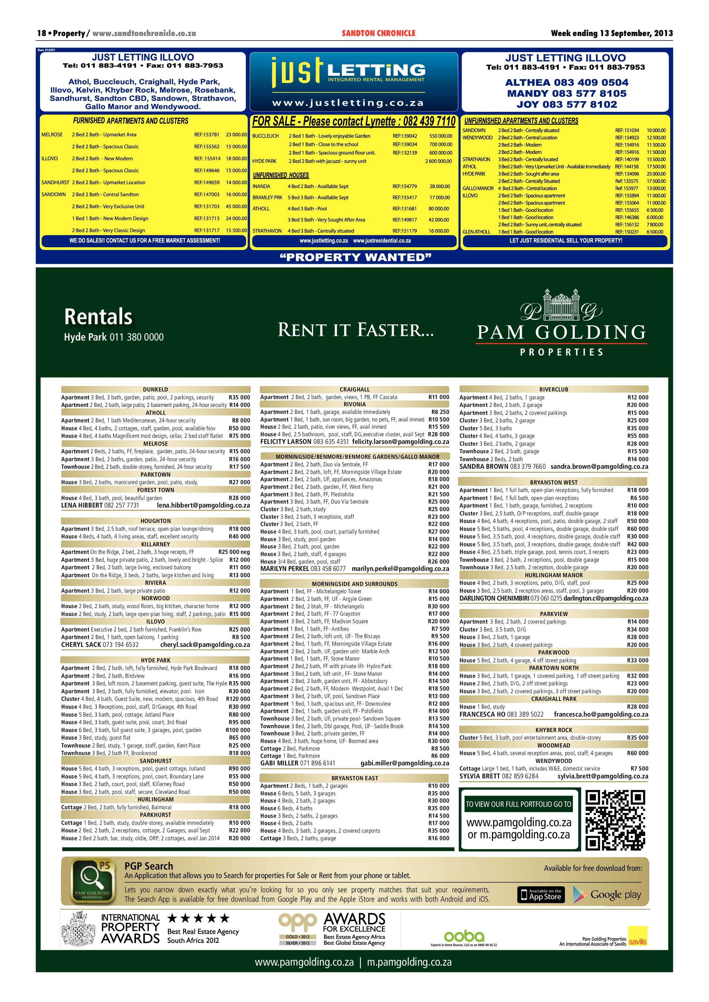 Sandton Chronicle 13 September 2013 page 46