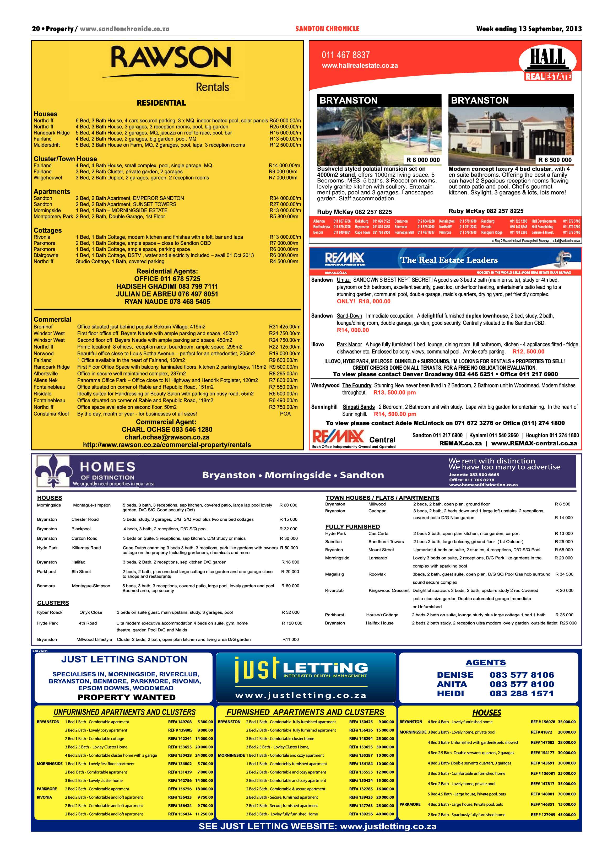 Sandton Chronicle 13 September 2013 page 48