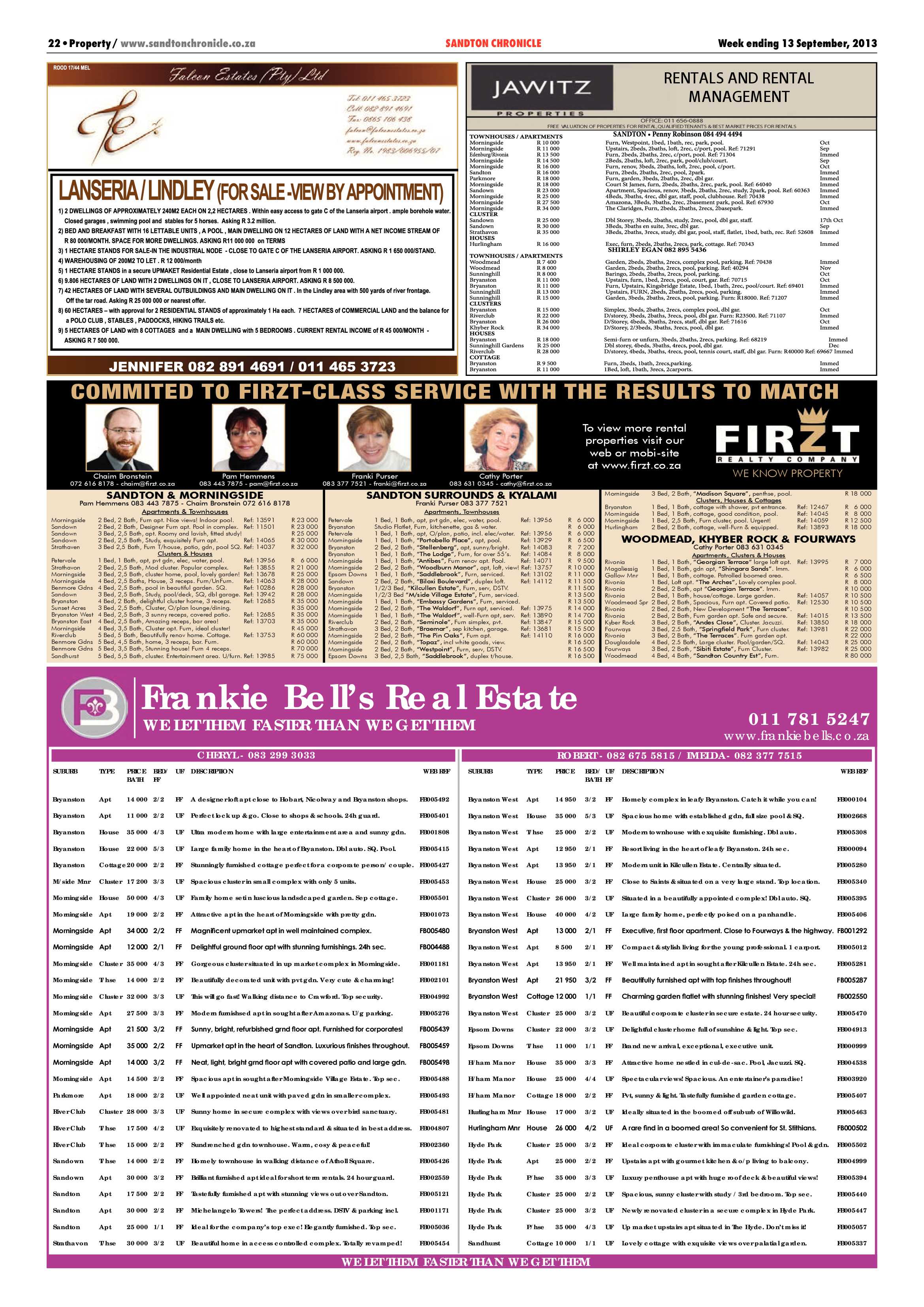 Sandton Chronicle 13 September 2013 page 50