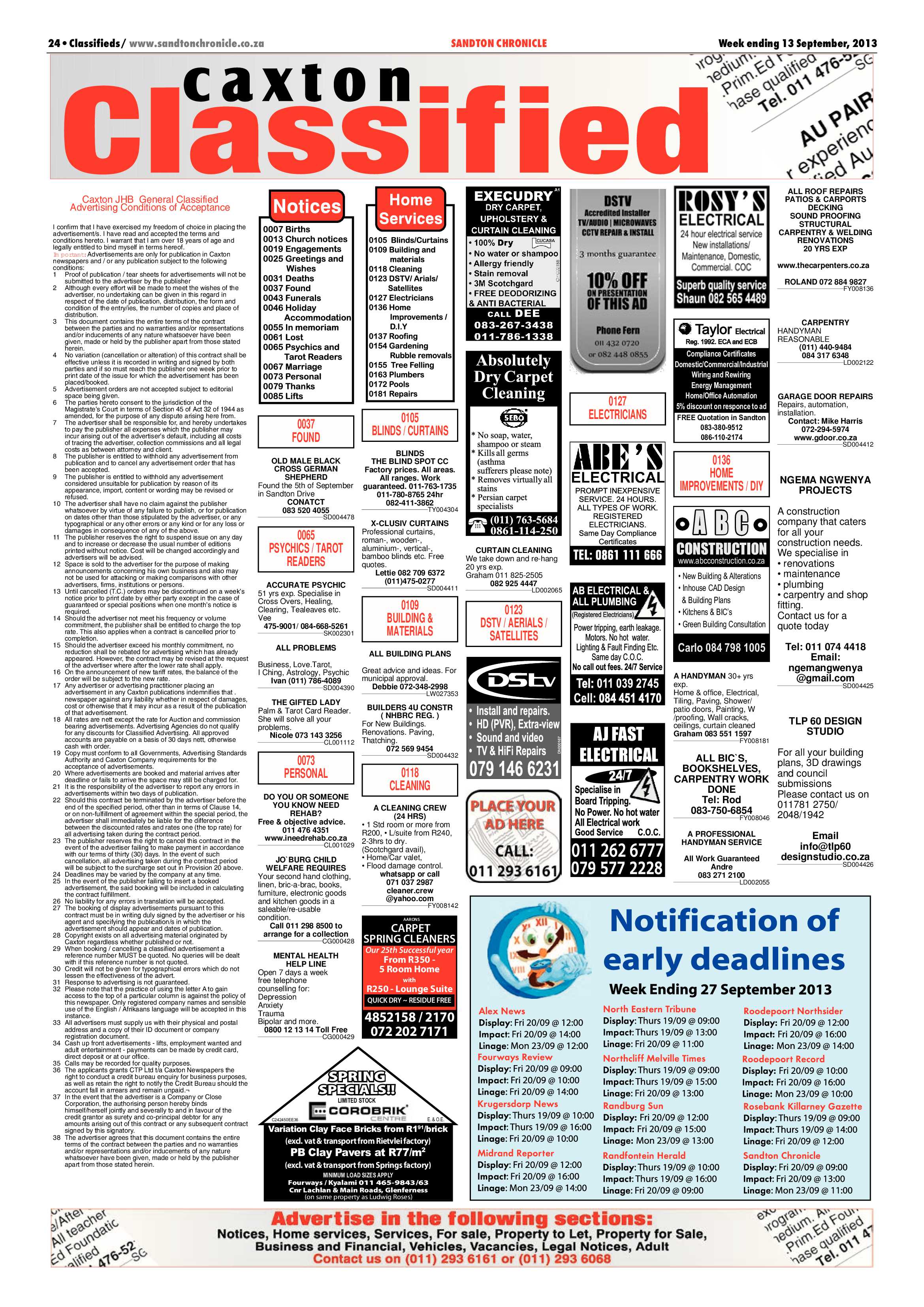 Sandton Chronicle 13 September 2013 page 52