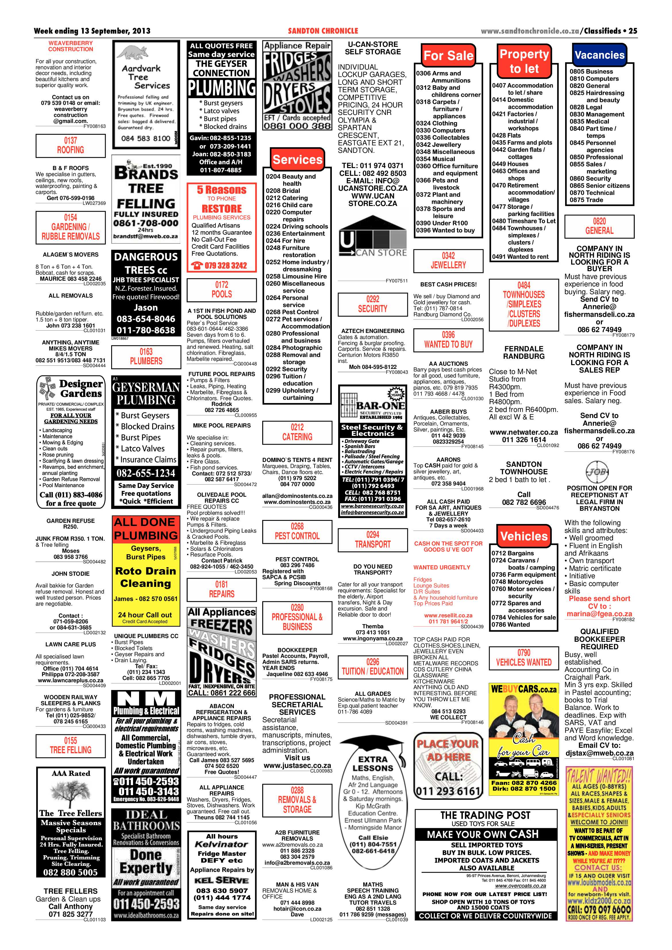 Sandton Chronicle 13 September 2013 page 53