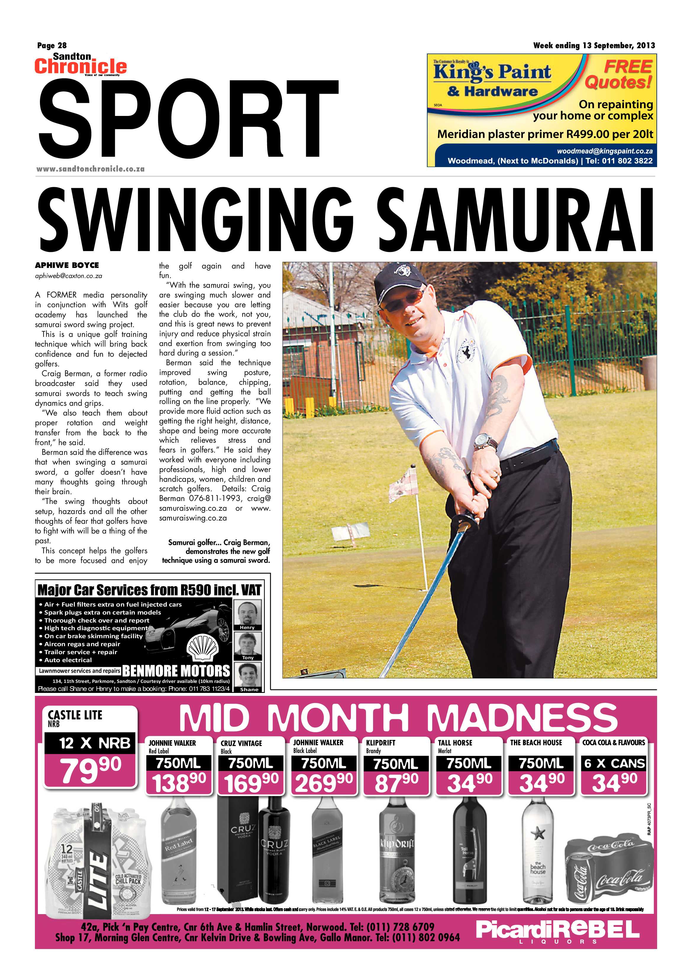 Sandton Chronicle 13 September 2013 page 56