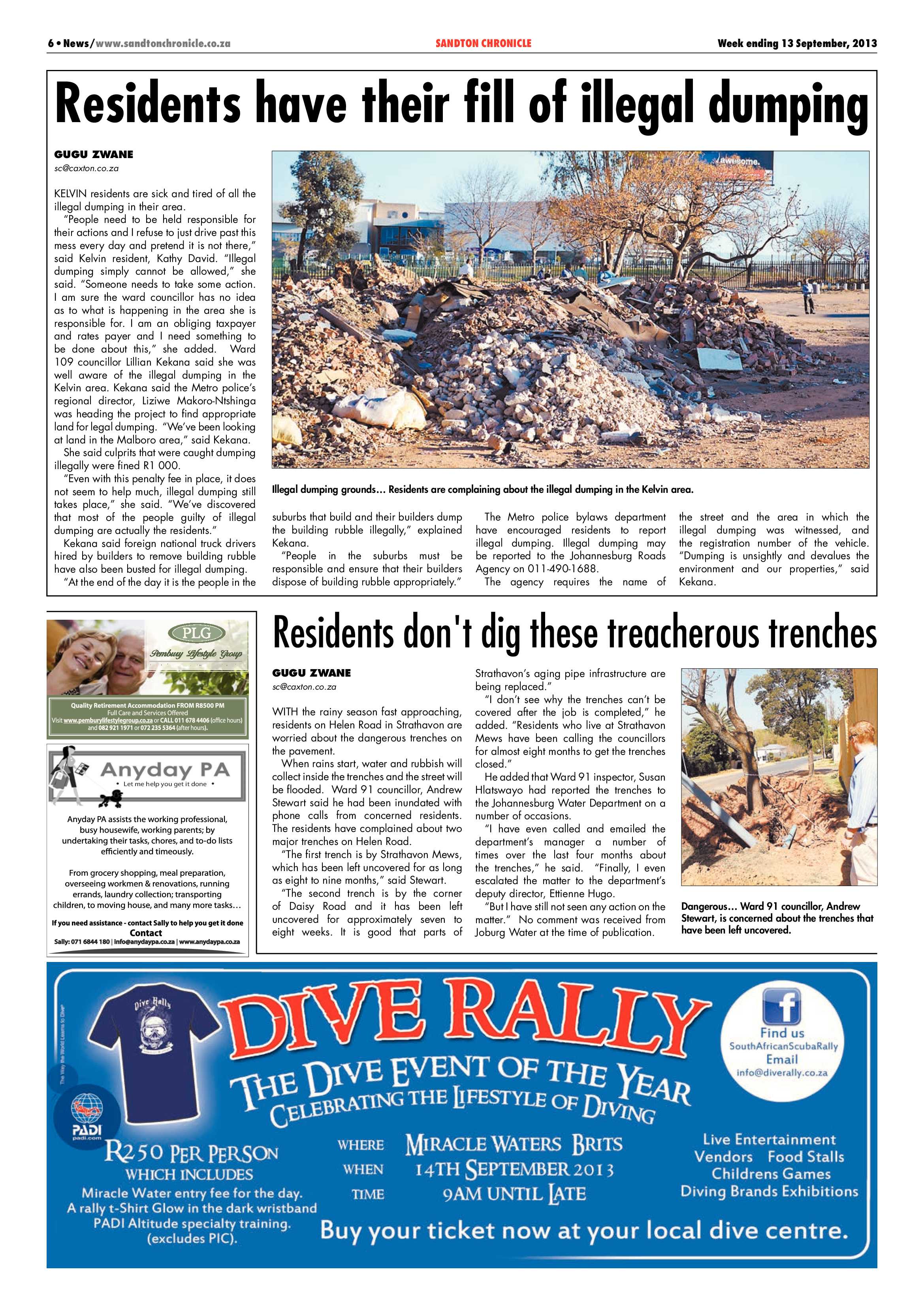 Sandton Chronicle 13 September 2013 page 6