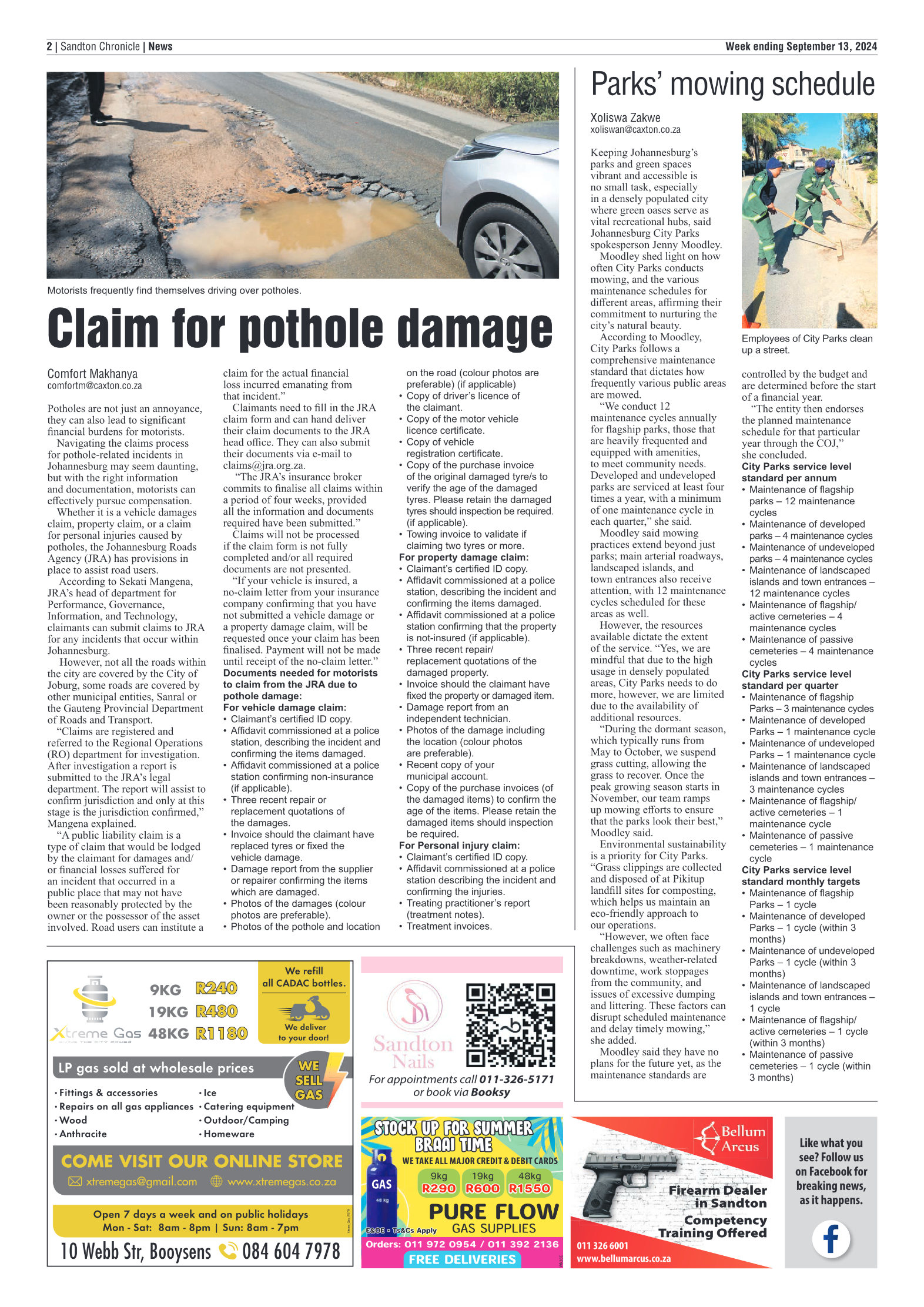 Sandton Chronicle 13 September 2024 page 2