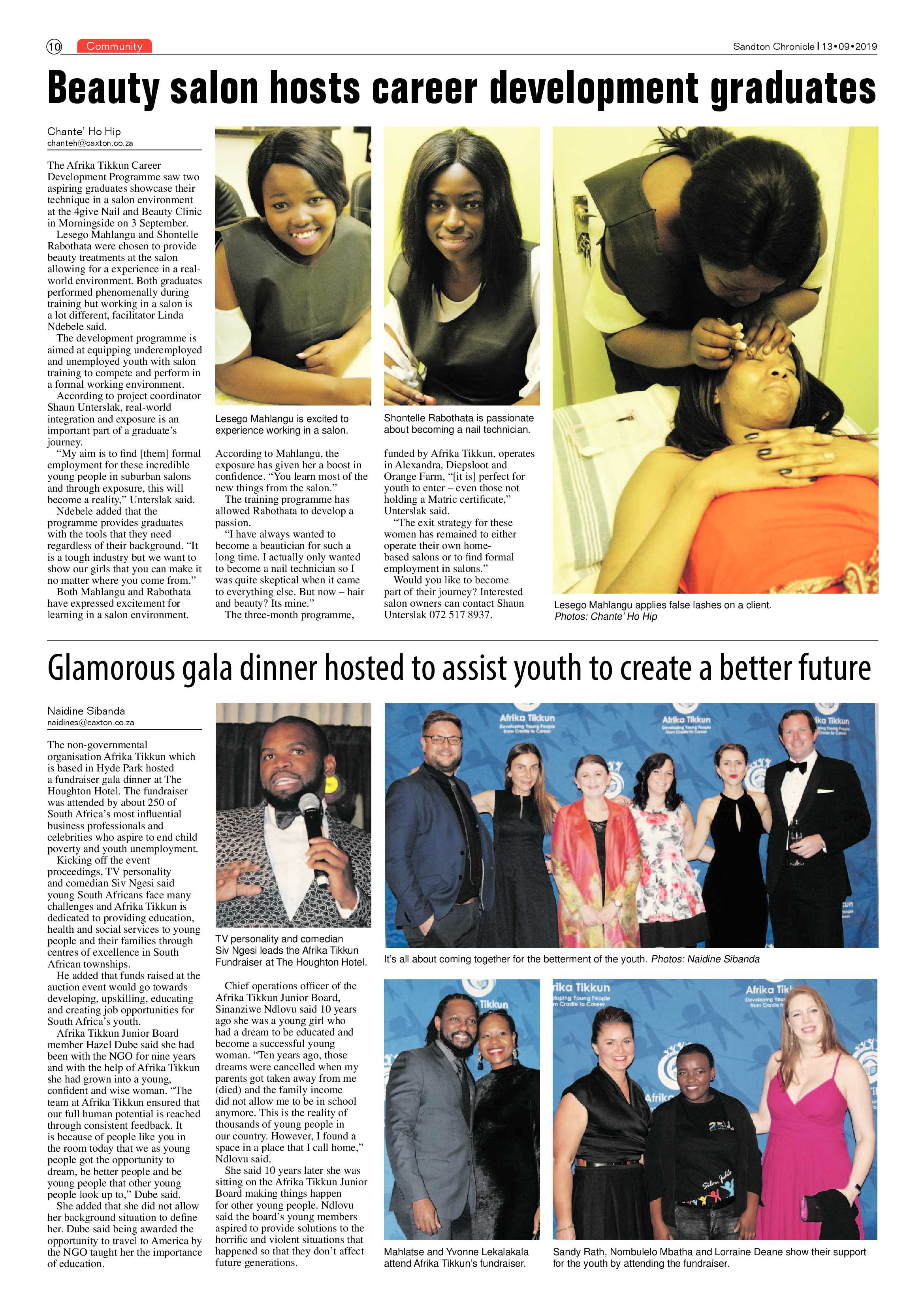 Sandton Chronicle 13 September, 2019 page 10