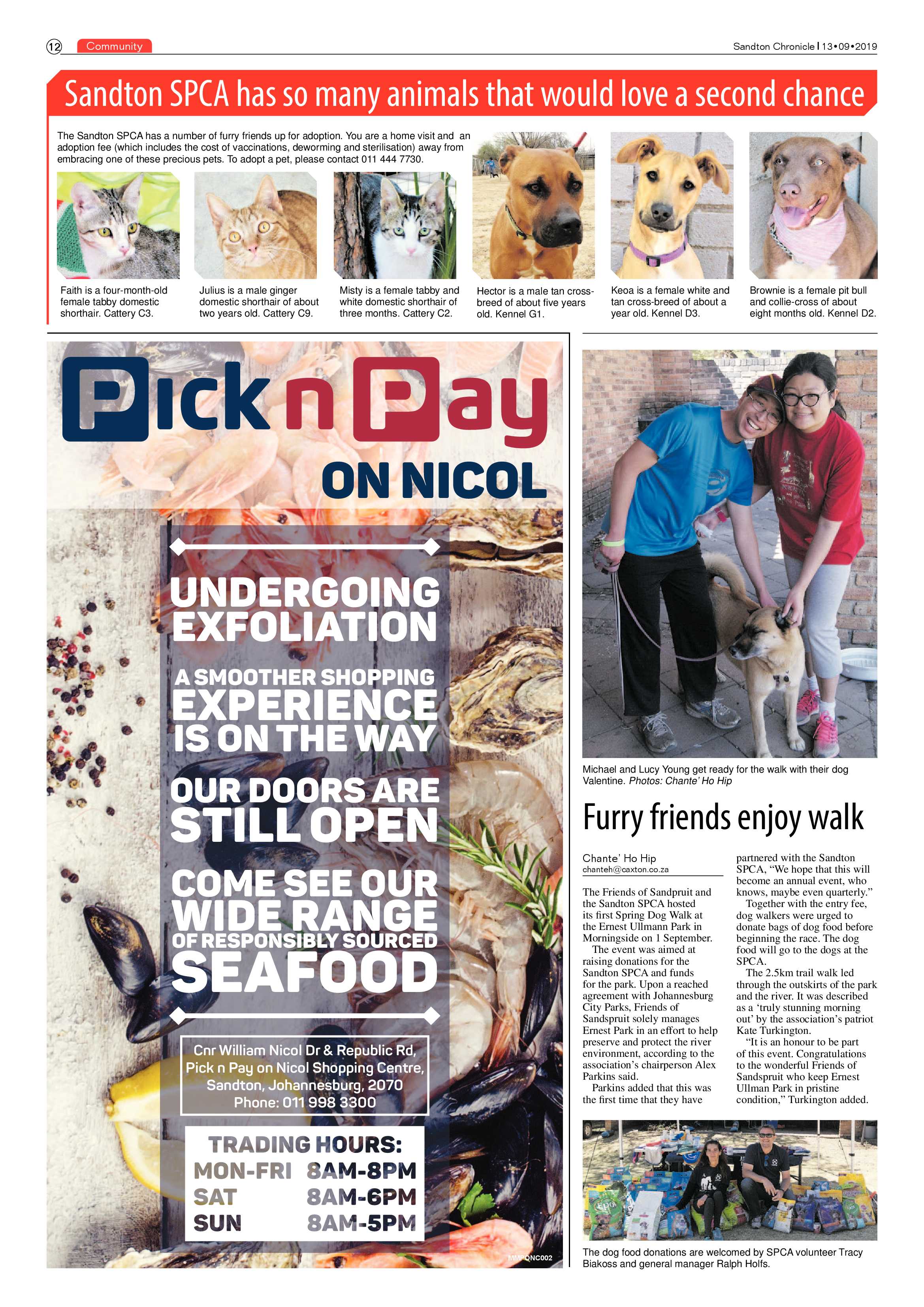 Sandton Chronicle 13 September, 2019 page 12