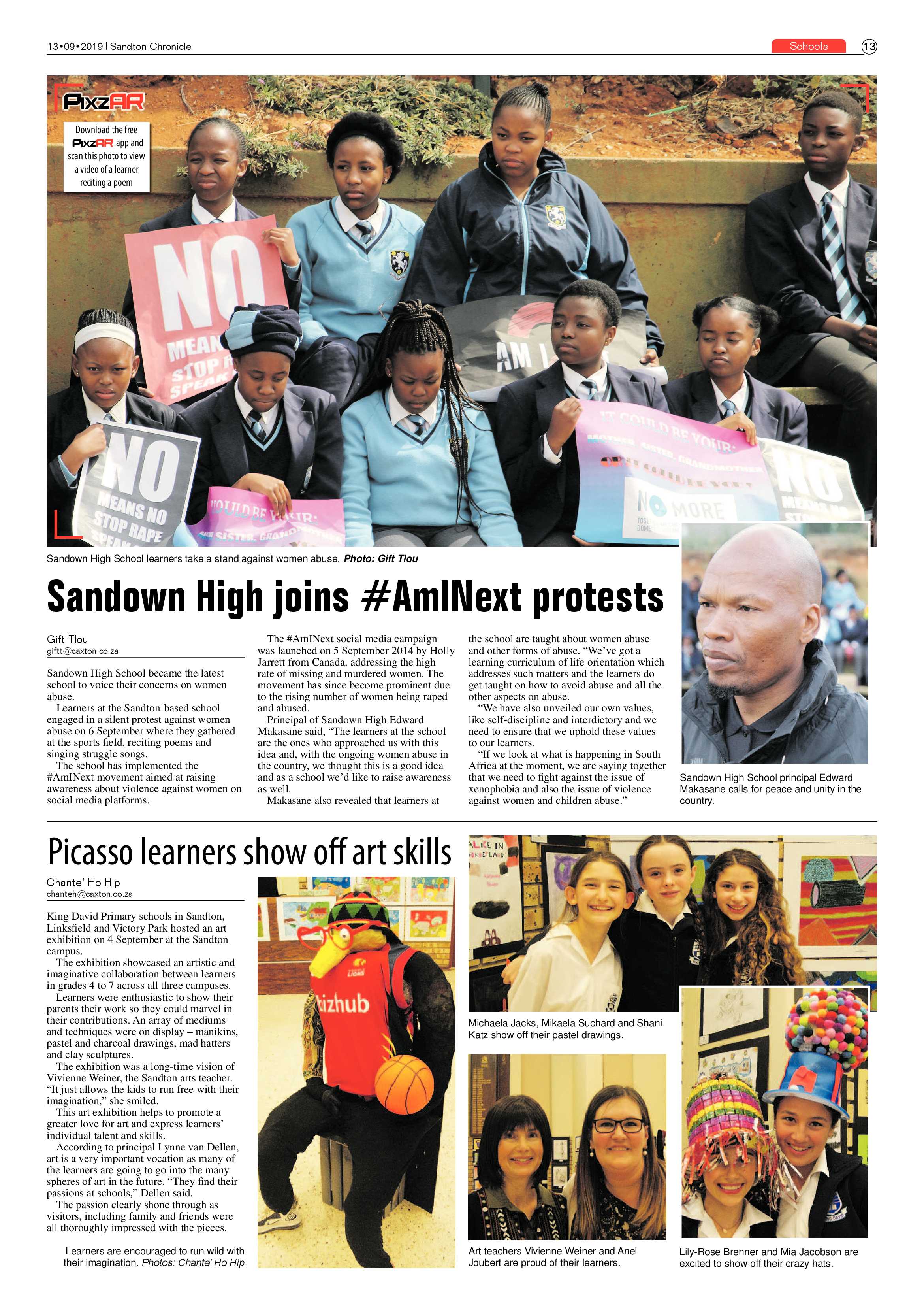 Sandton Chronicle 13 September, 2019 page 13