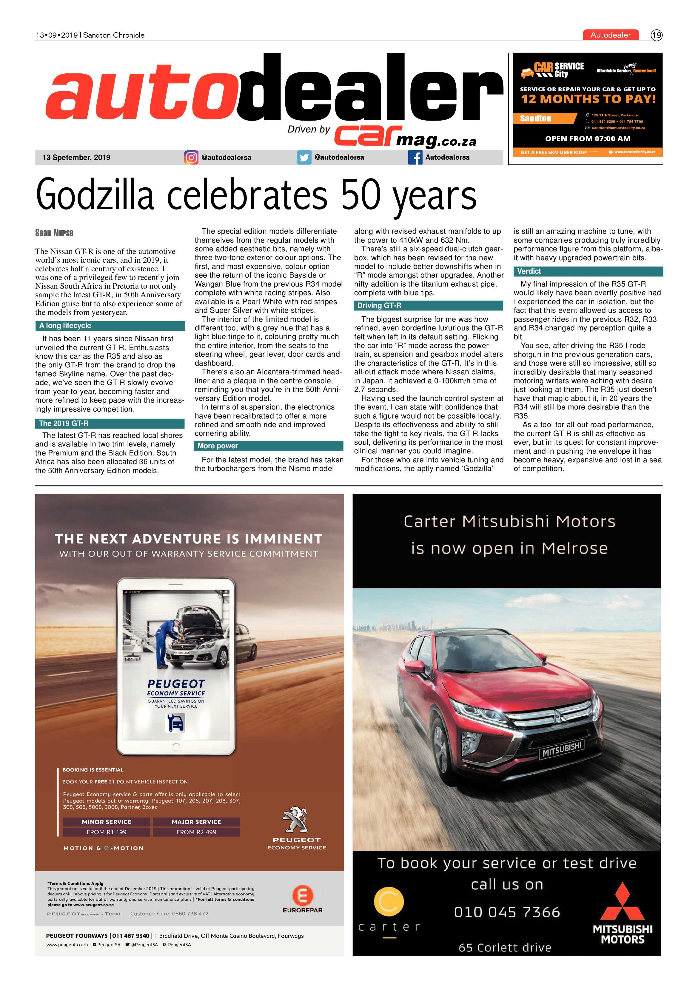 Sandton Chronicle 13 September, 2019 page 19