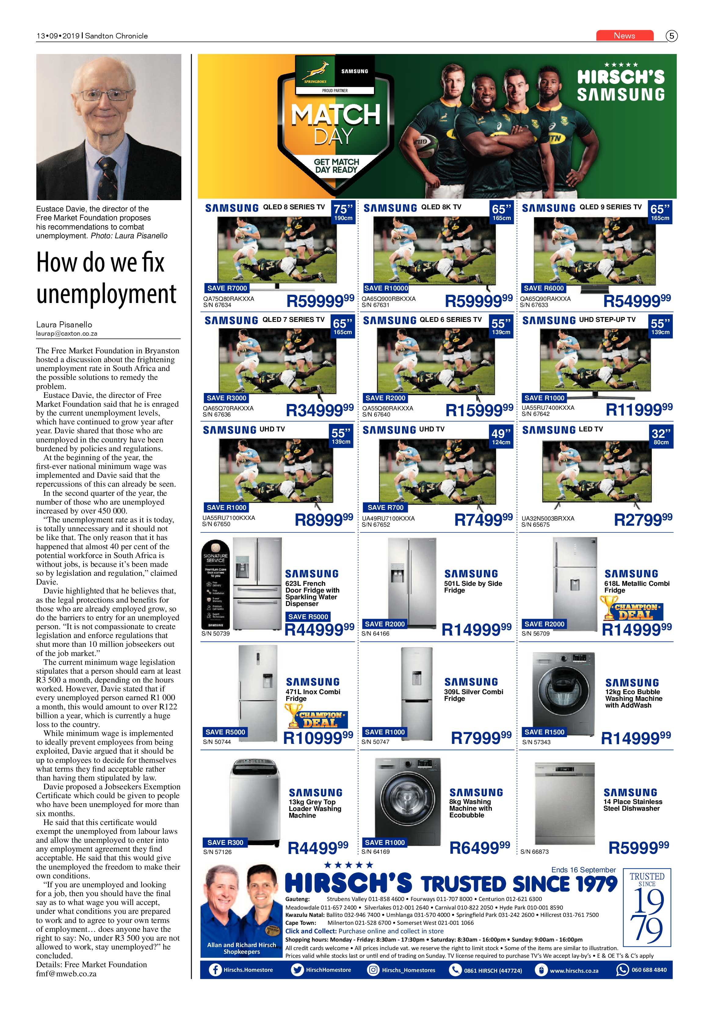 Sandton Chronicle 13 September, 2019 page 5
