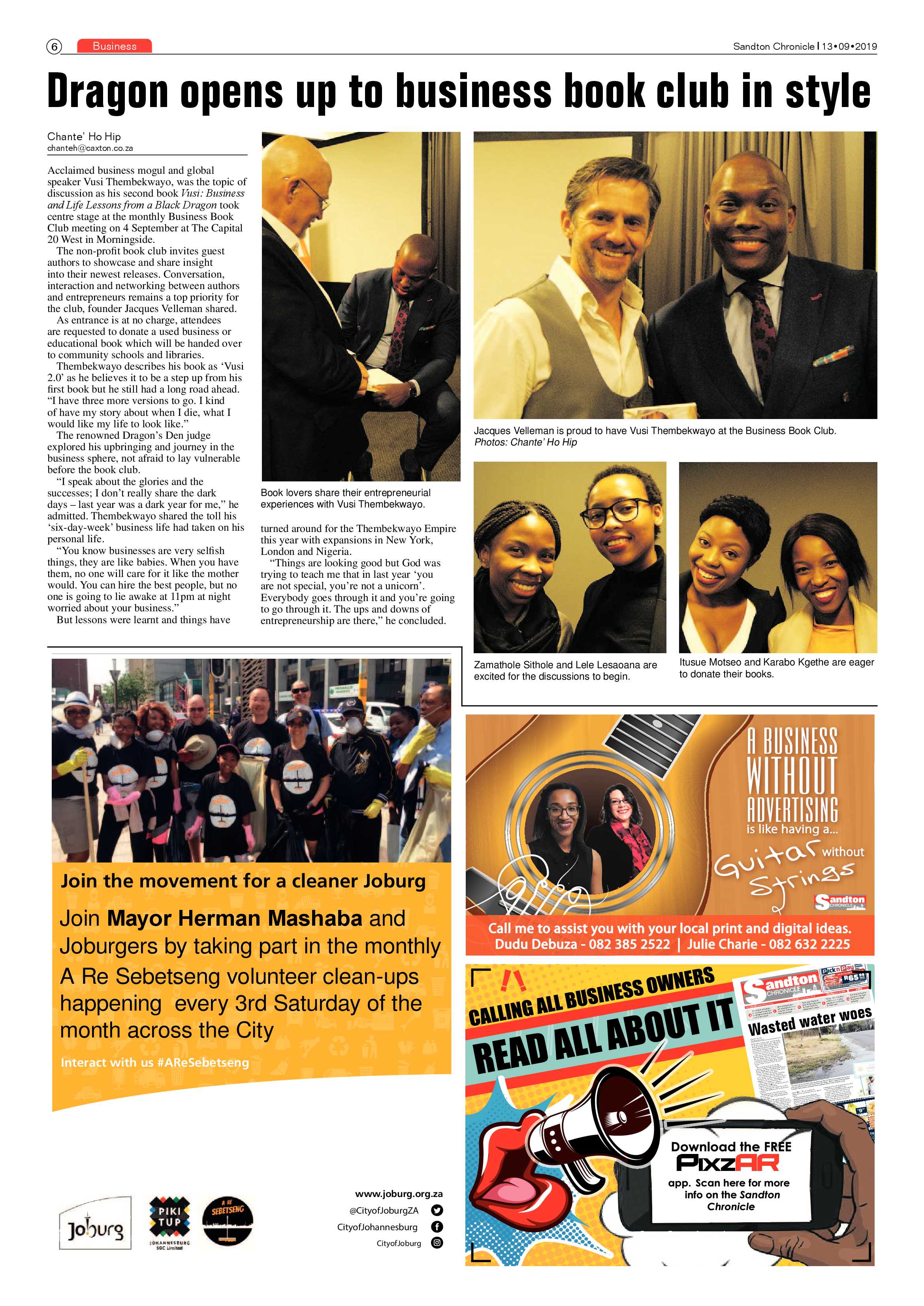 Sandton Chronicle 13 September, 2019 page 6