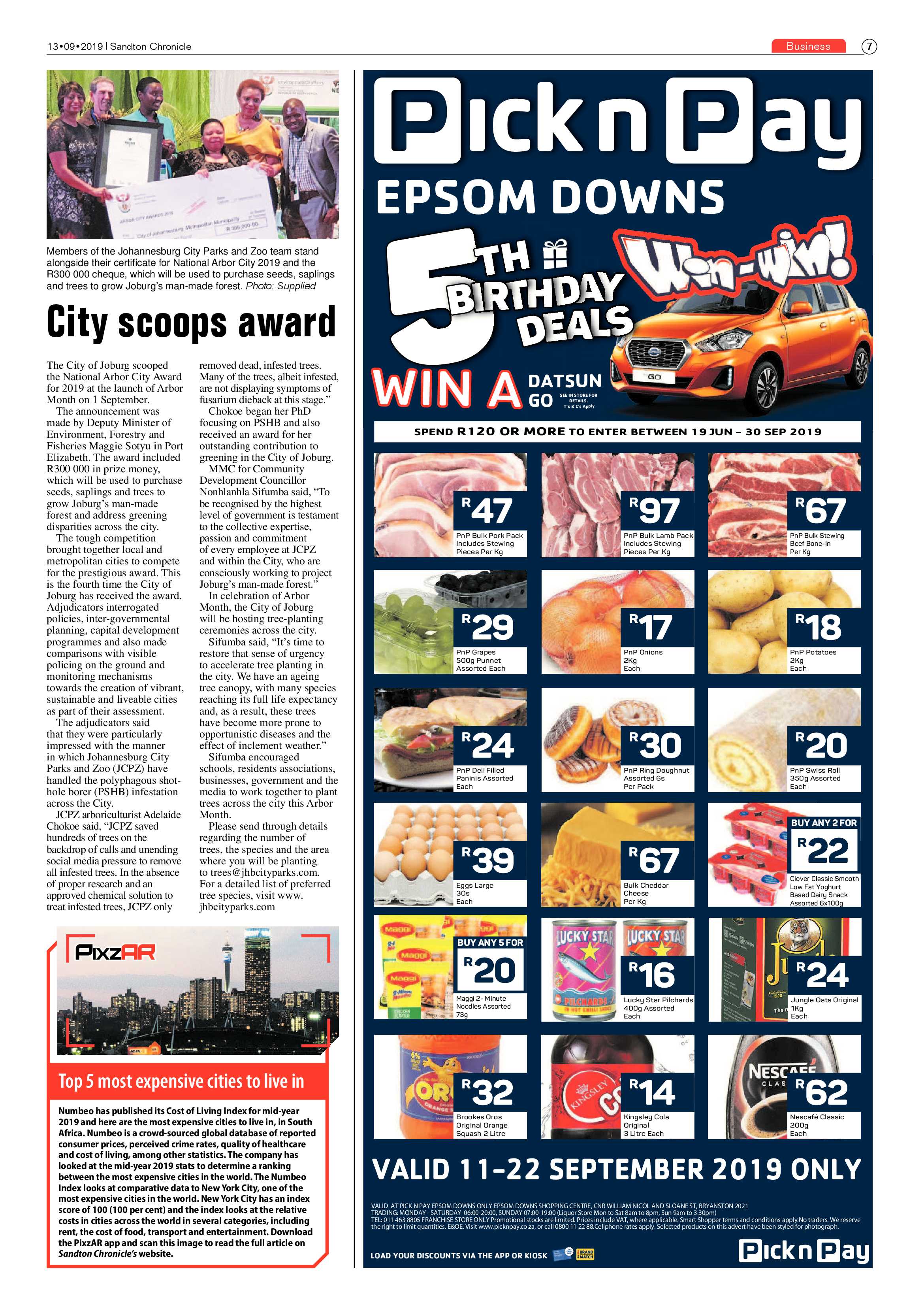 Sandton Chronicle 13 September, 2019 page 7