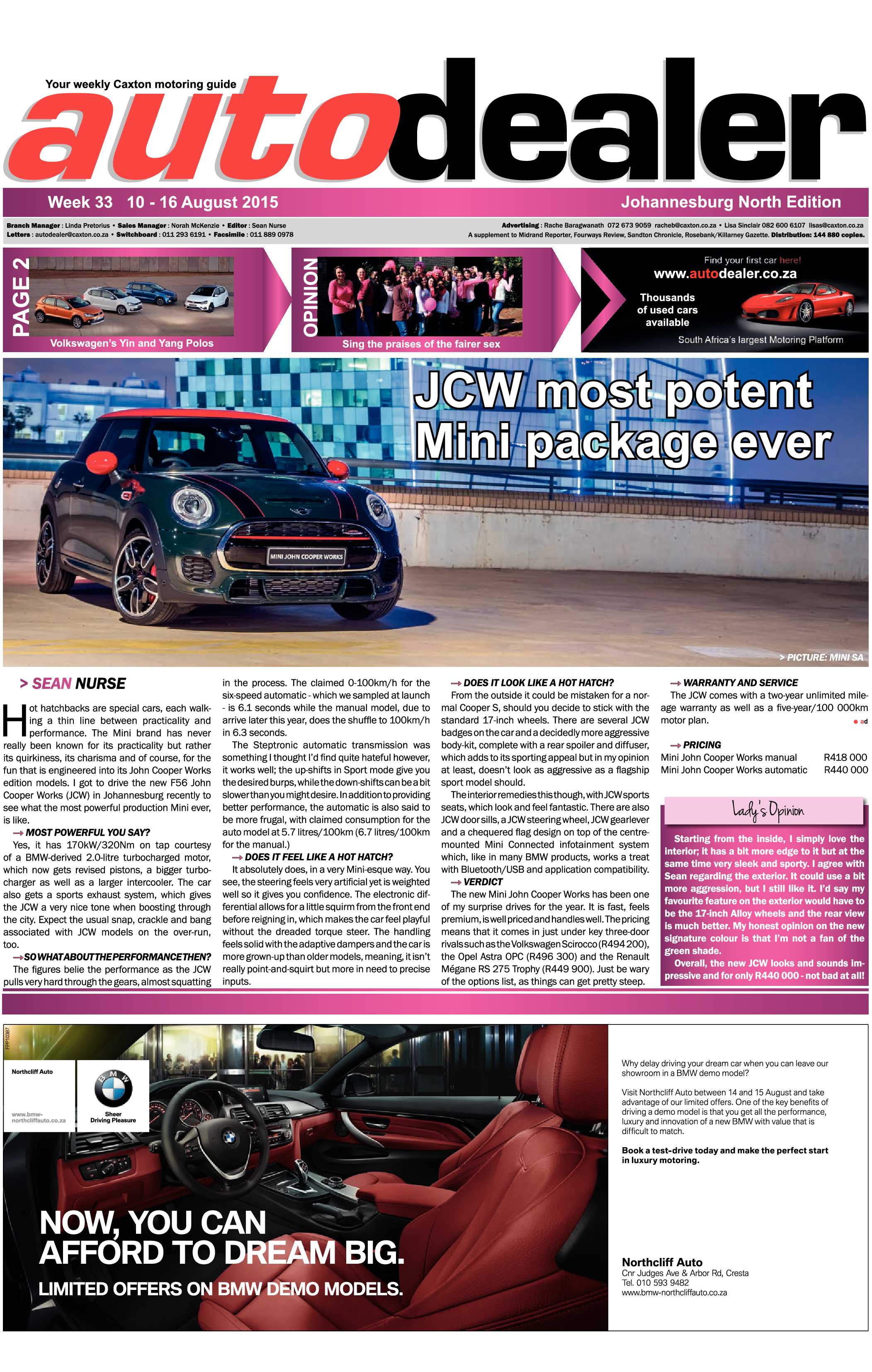 Sandton Chronicle 14 August 2015 page 11