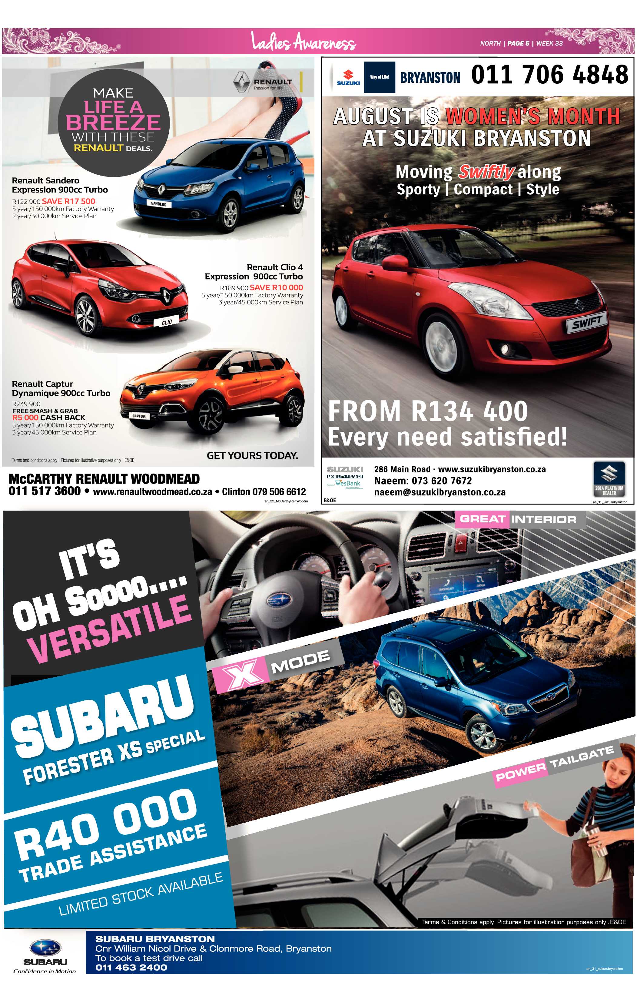 Sandton Chronicle 14 August 2015 page 15