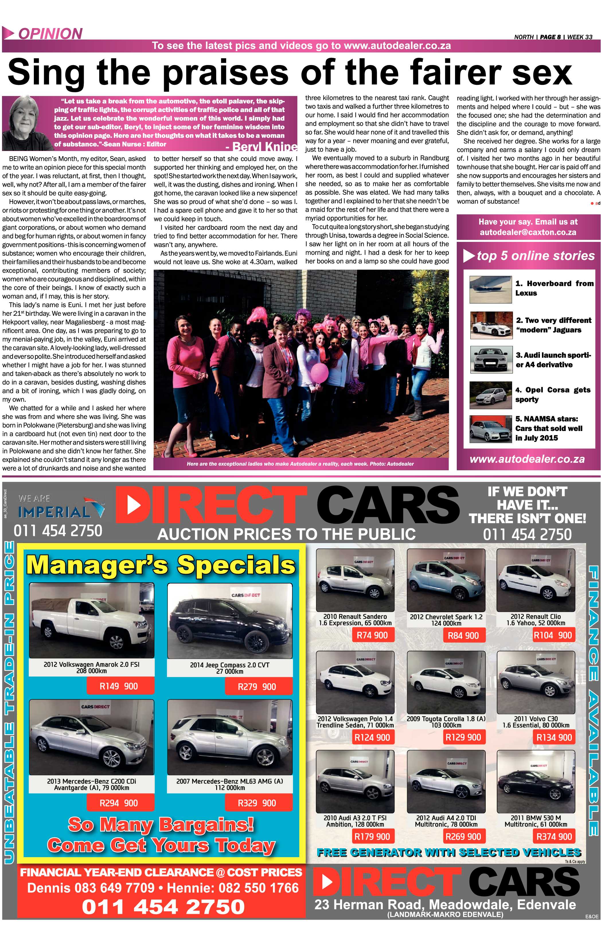 Sandton Chronicle 14 August 2015 page 18