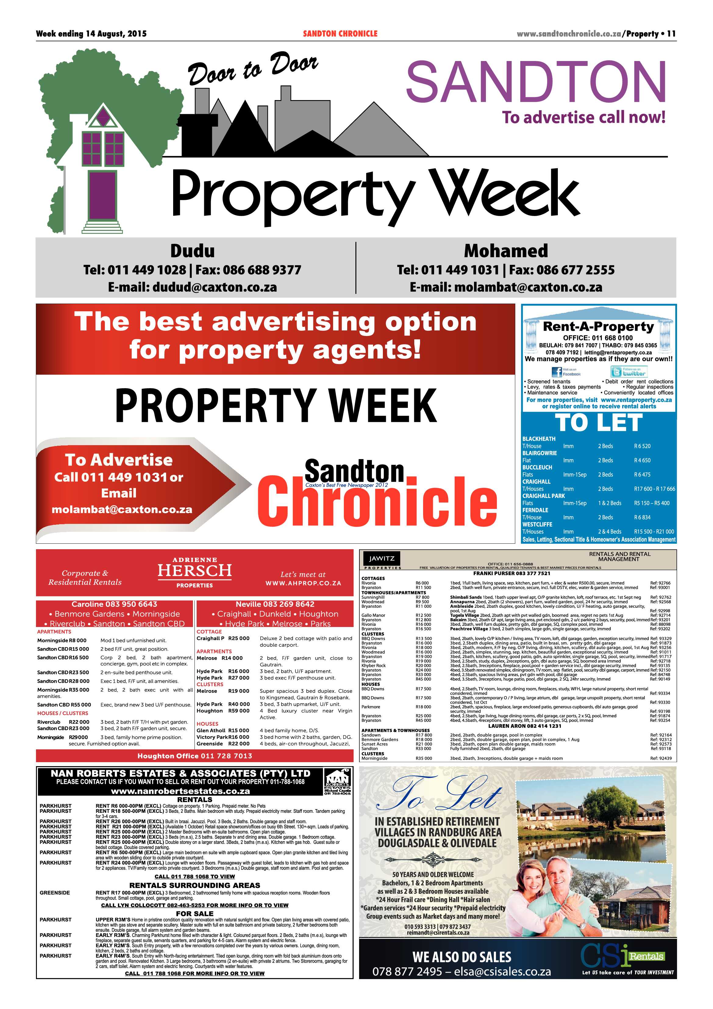 Sandton Chronicle 14 August 2015 page 19