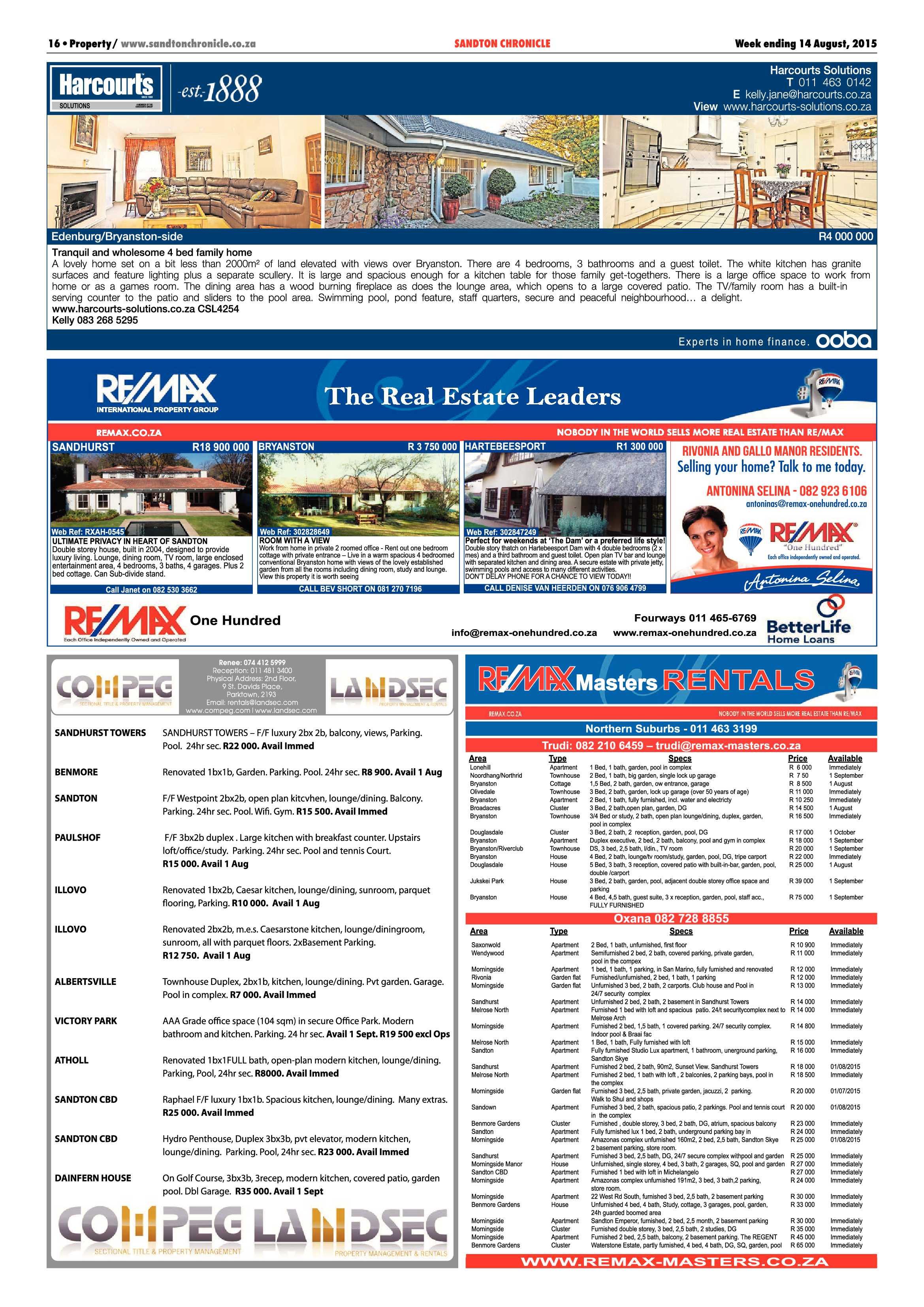 Sandton Chronicle 14 August 2015 page 24