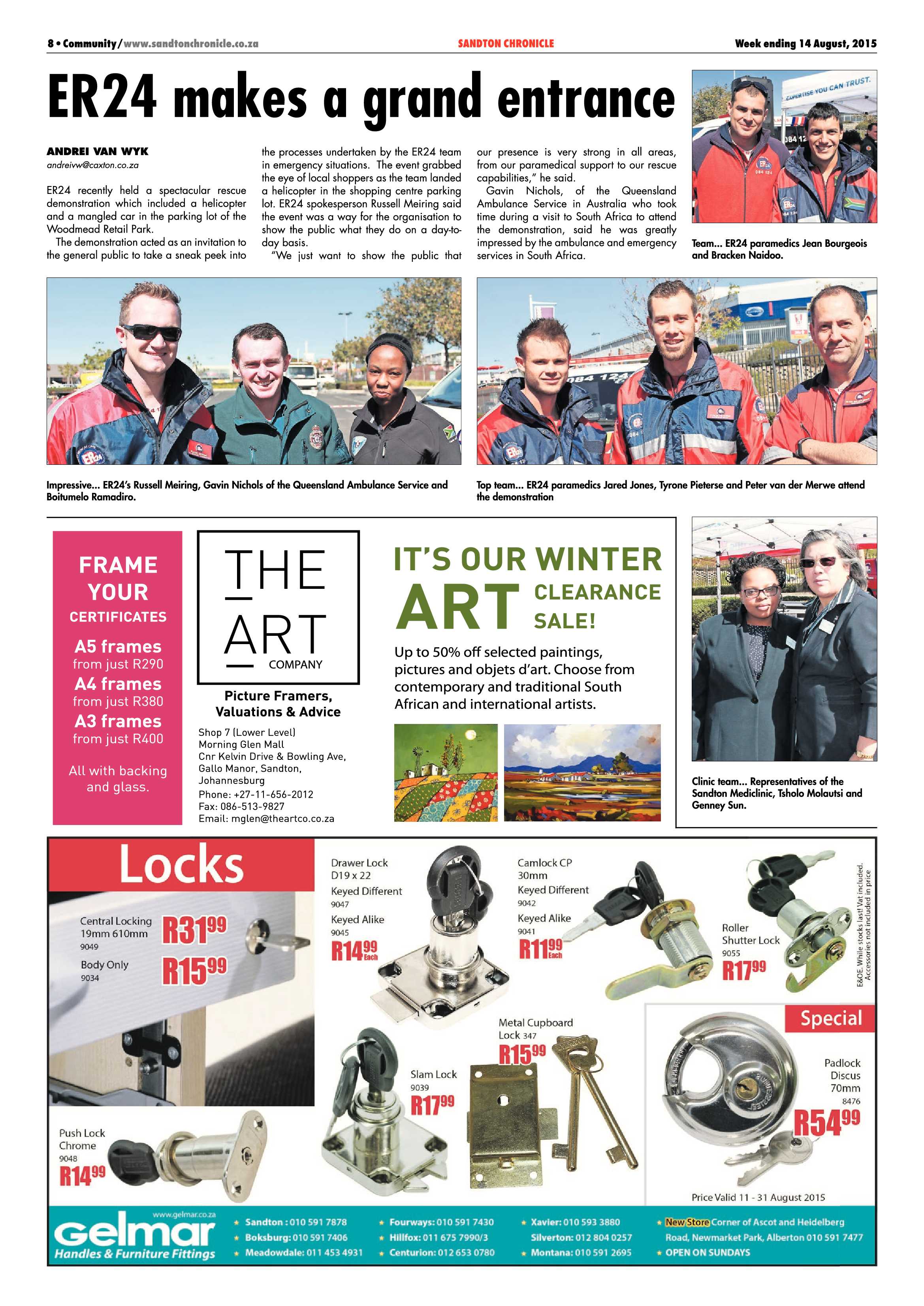 Sandton Chronicle 14 August 2015 page 8