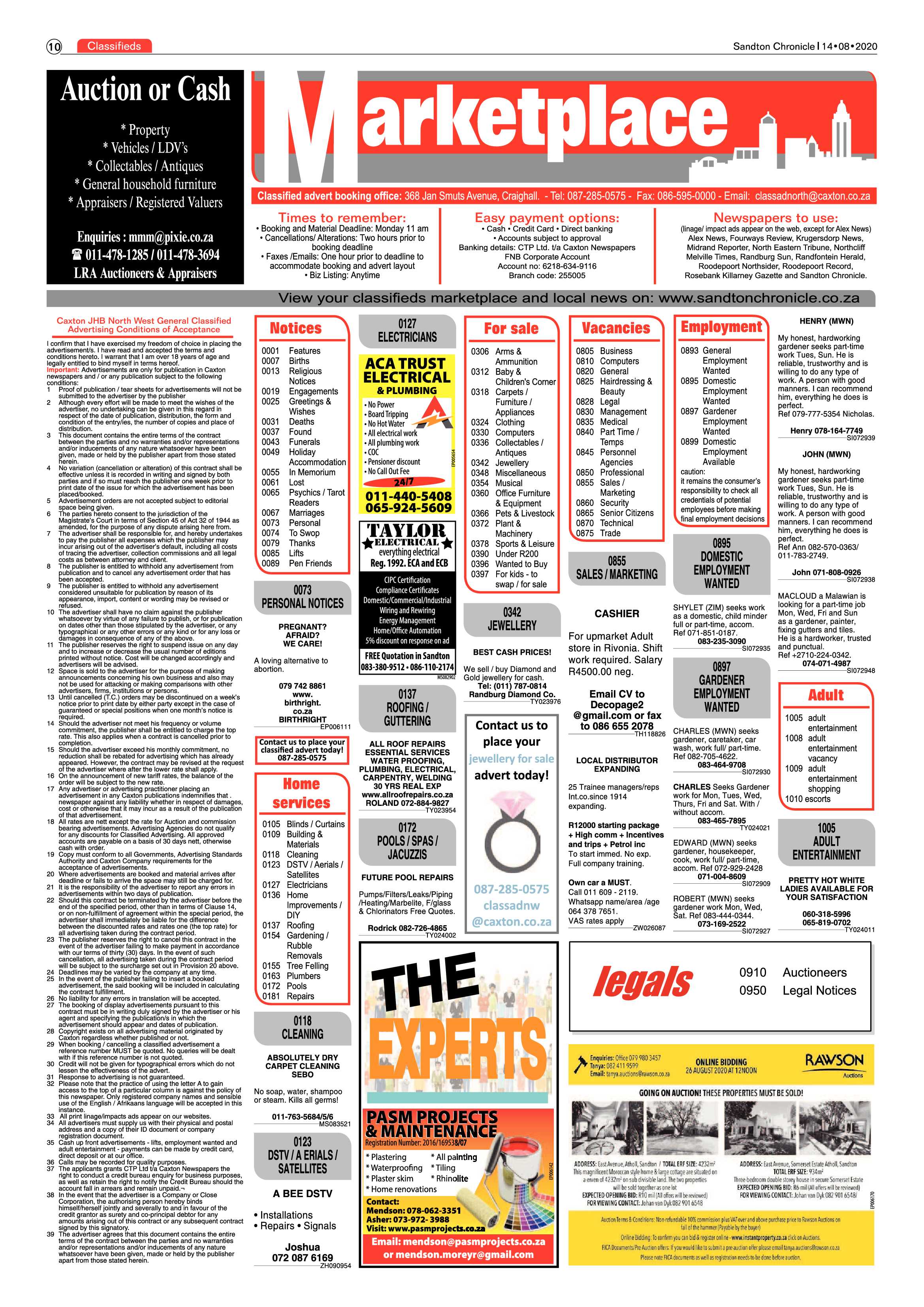 Sandton Chronicle 14 August 2020 page 10
