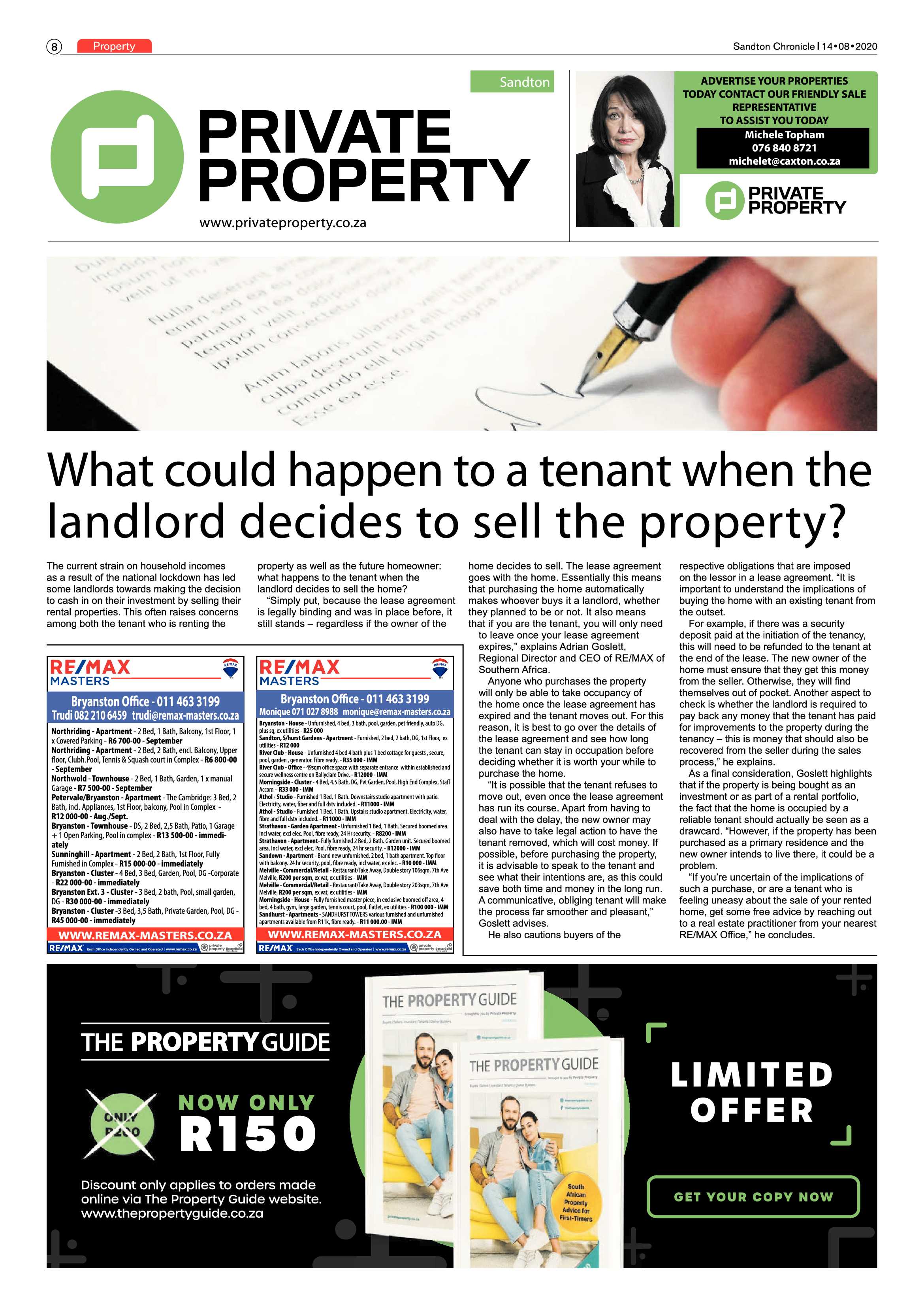 Sandton Chronicle 14 August 2020 page 8