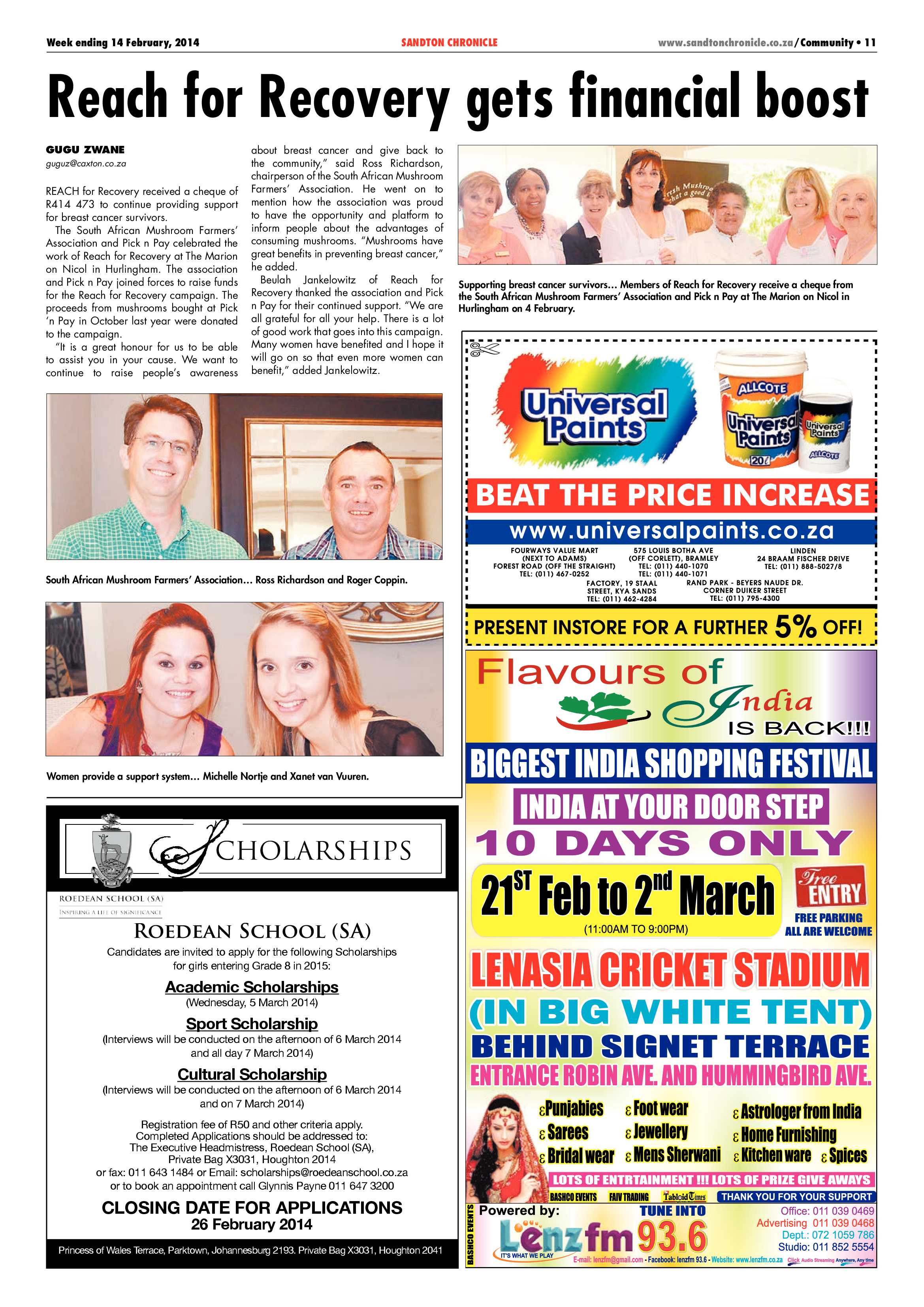 Sandton Chronicle 14 February 2014 page 11