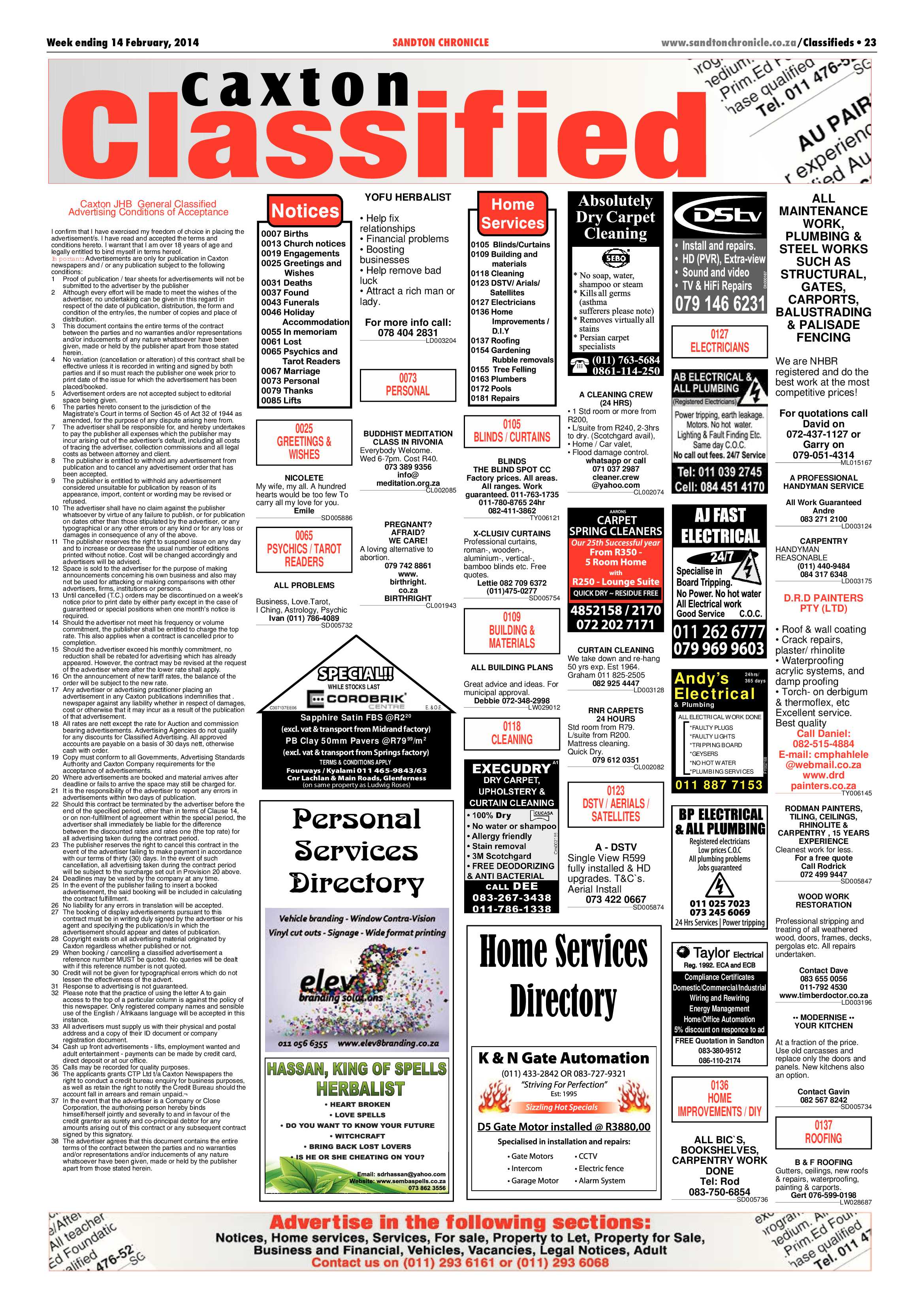 Sandton Chronicle 14 February 2014 page 23