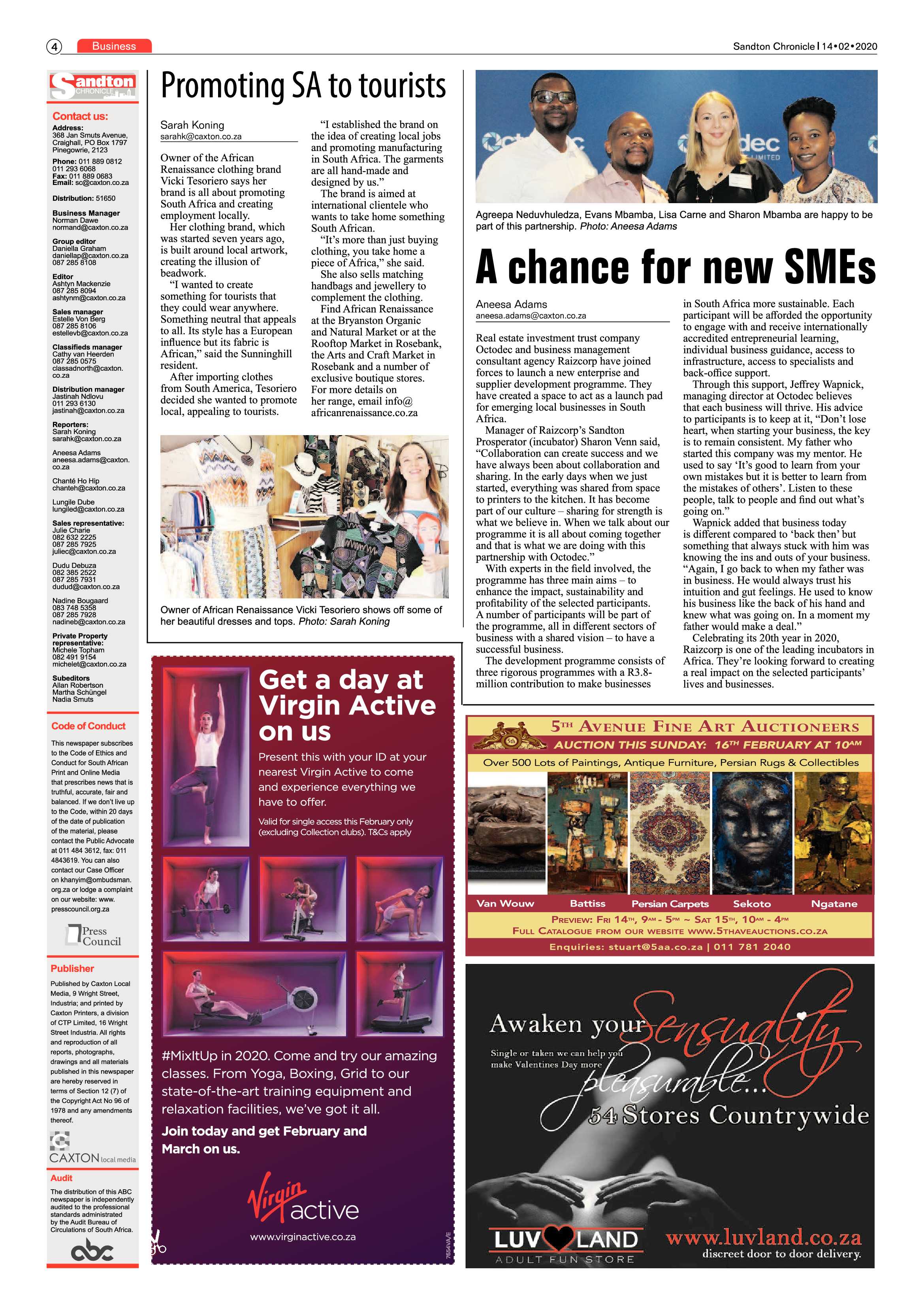 Sandton Chronicle 14 February 2020 page 4